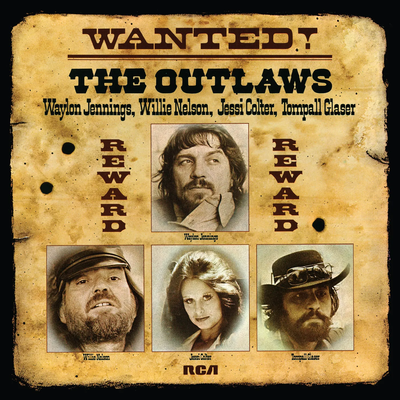 Waylon Jennings / Willie Nelson / Jessi Colter WANTED THE OUTLAWS Vinyl Record