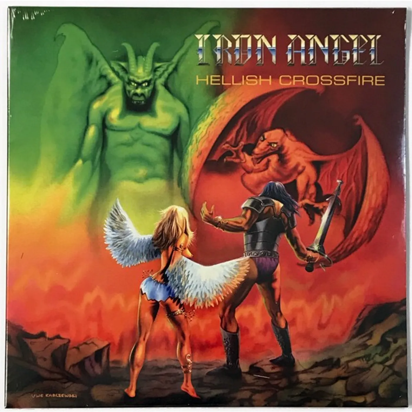 Iron Angel Hellish Crossfire Vinyl Record
