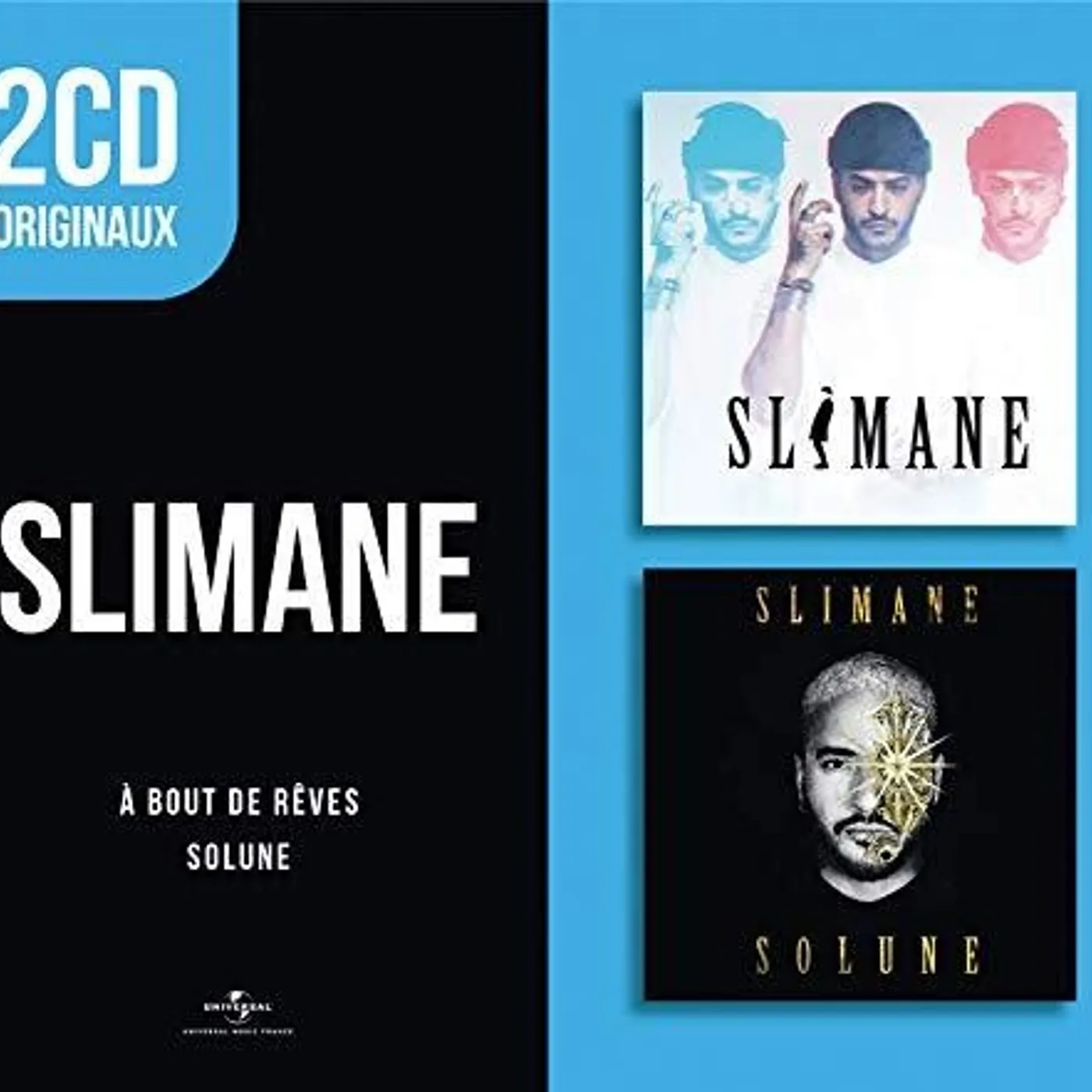 Slimane 2 CD ORIGINAUX: A BOUT DE REVES / SOLUNE CD