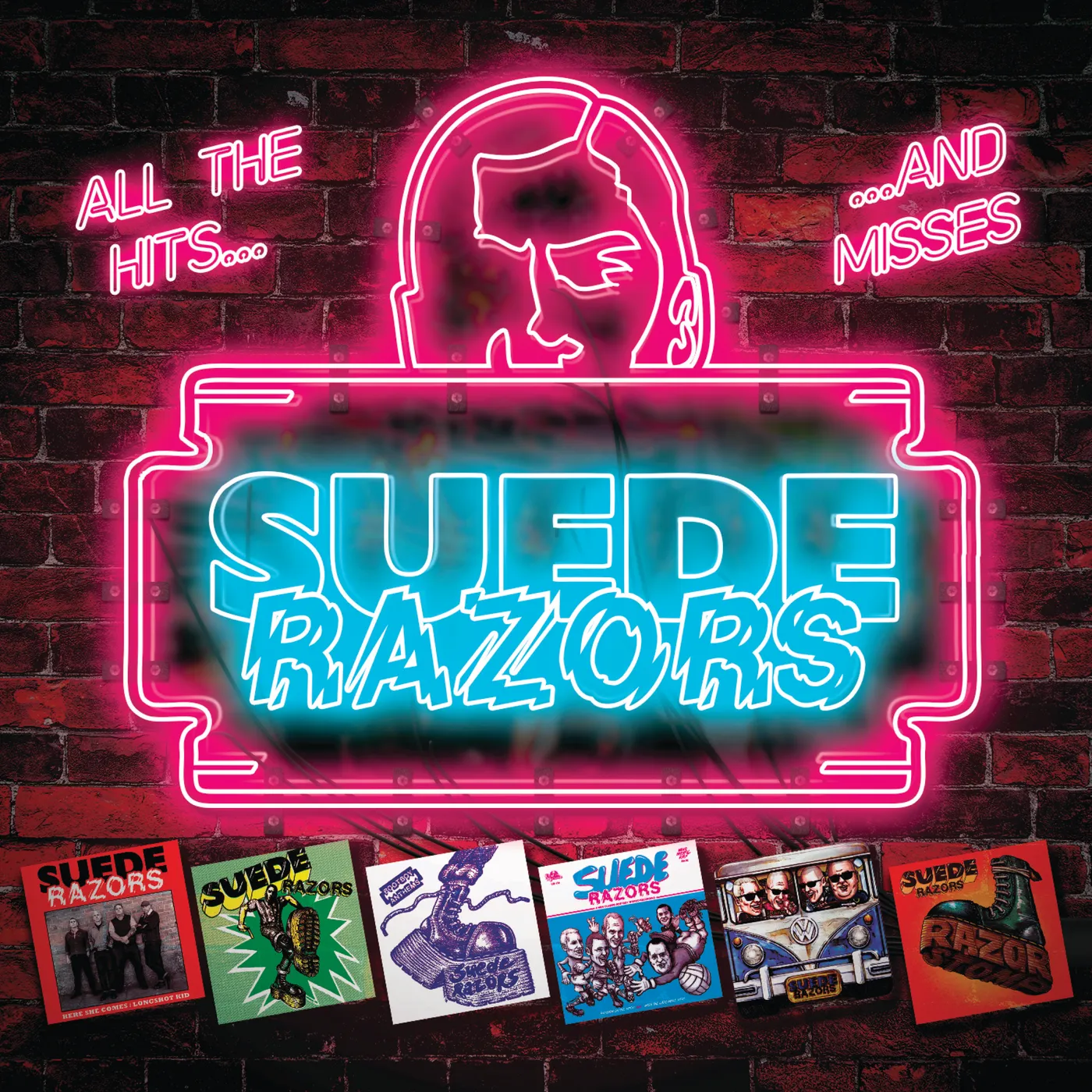 Suede Razors ALL THE HITS AND MISSES Vinyl Record