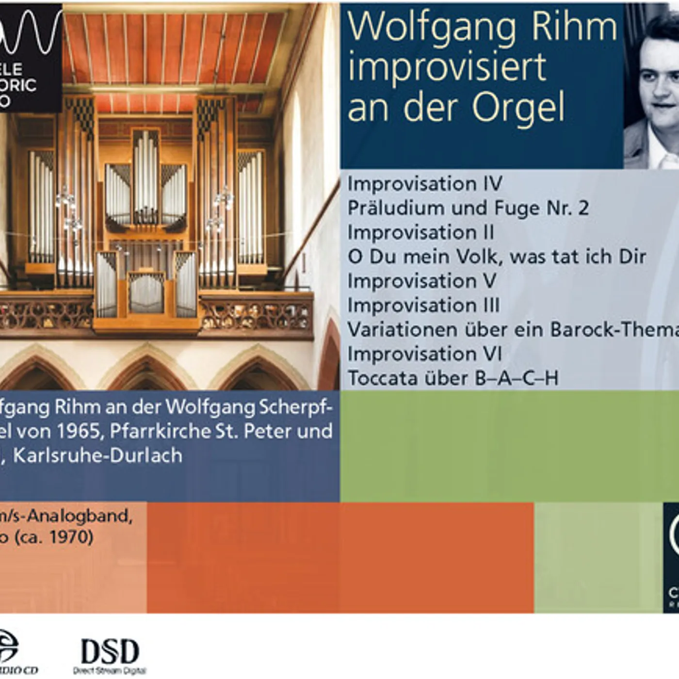 Wolfgang Rihm IMPROVISIERT AN DER ORGEL Super Audio CD