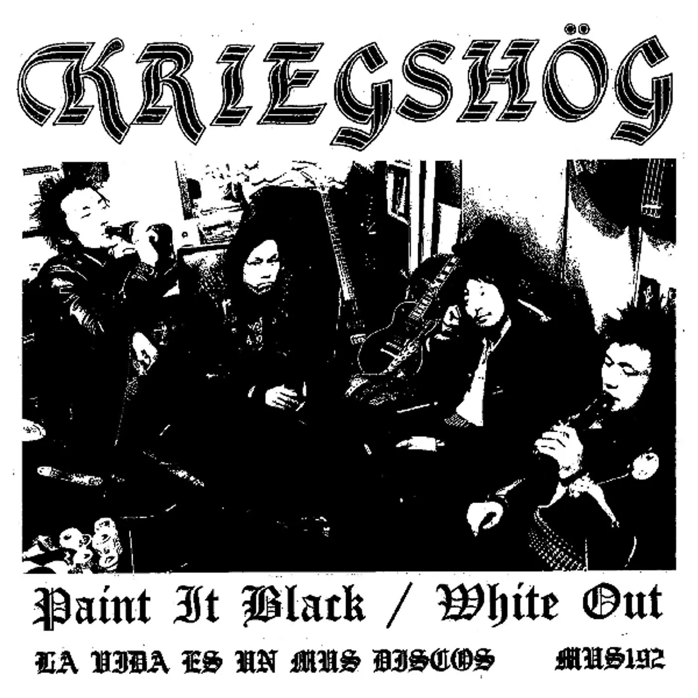 Kriegshög Paint It Black / White Out Vinyl Record