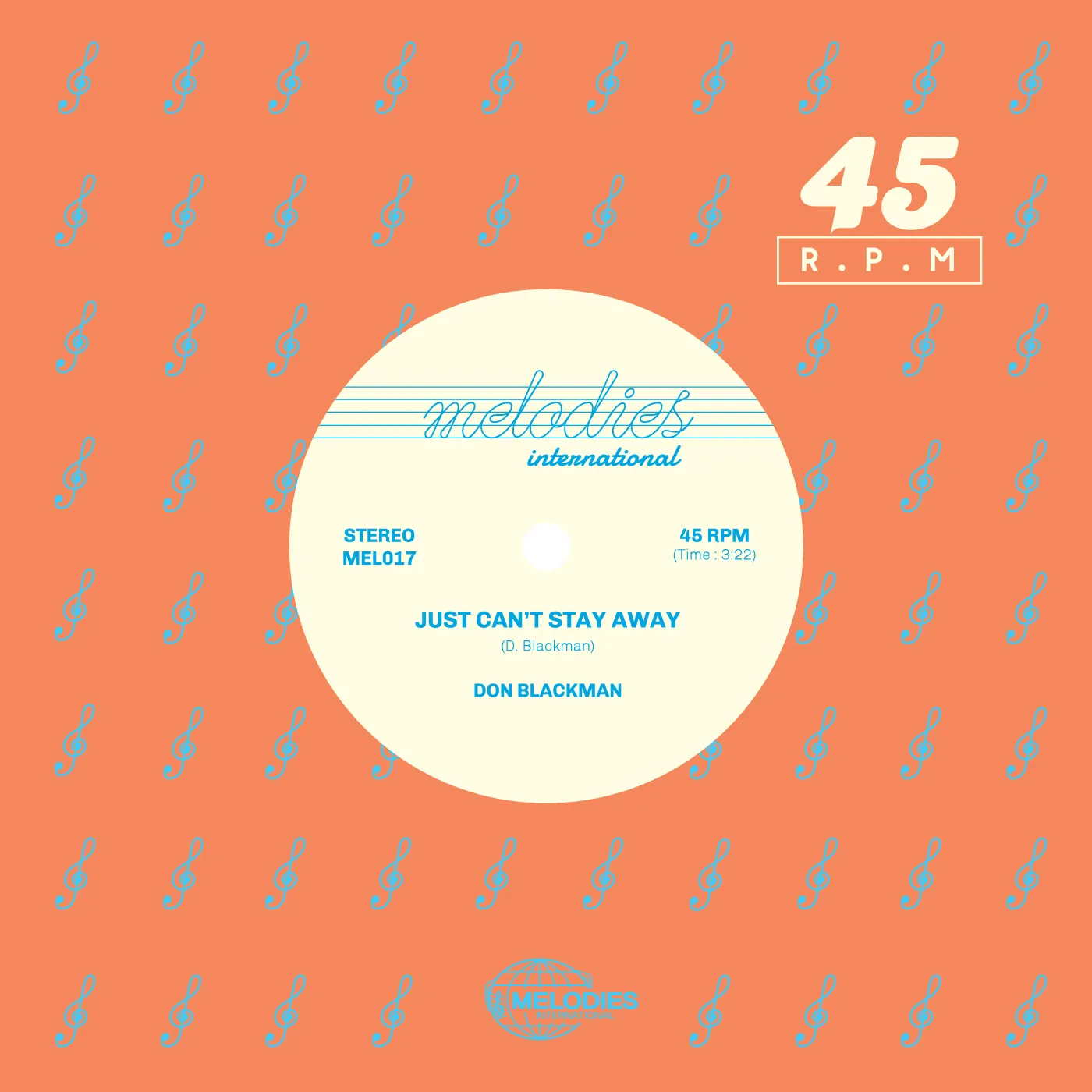 Don Blackman Just Can't Stay Away Vinyl Record