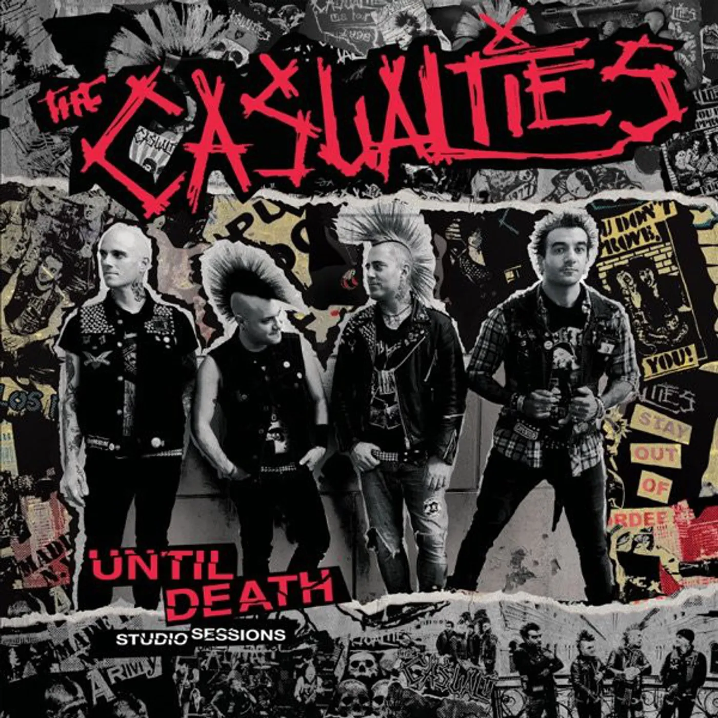 The Casualties UNTIL DEATH - STUDIO SESSIONS Vinyl Record
