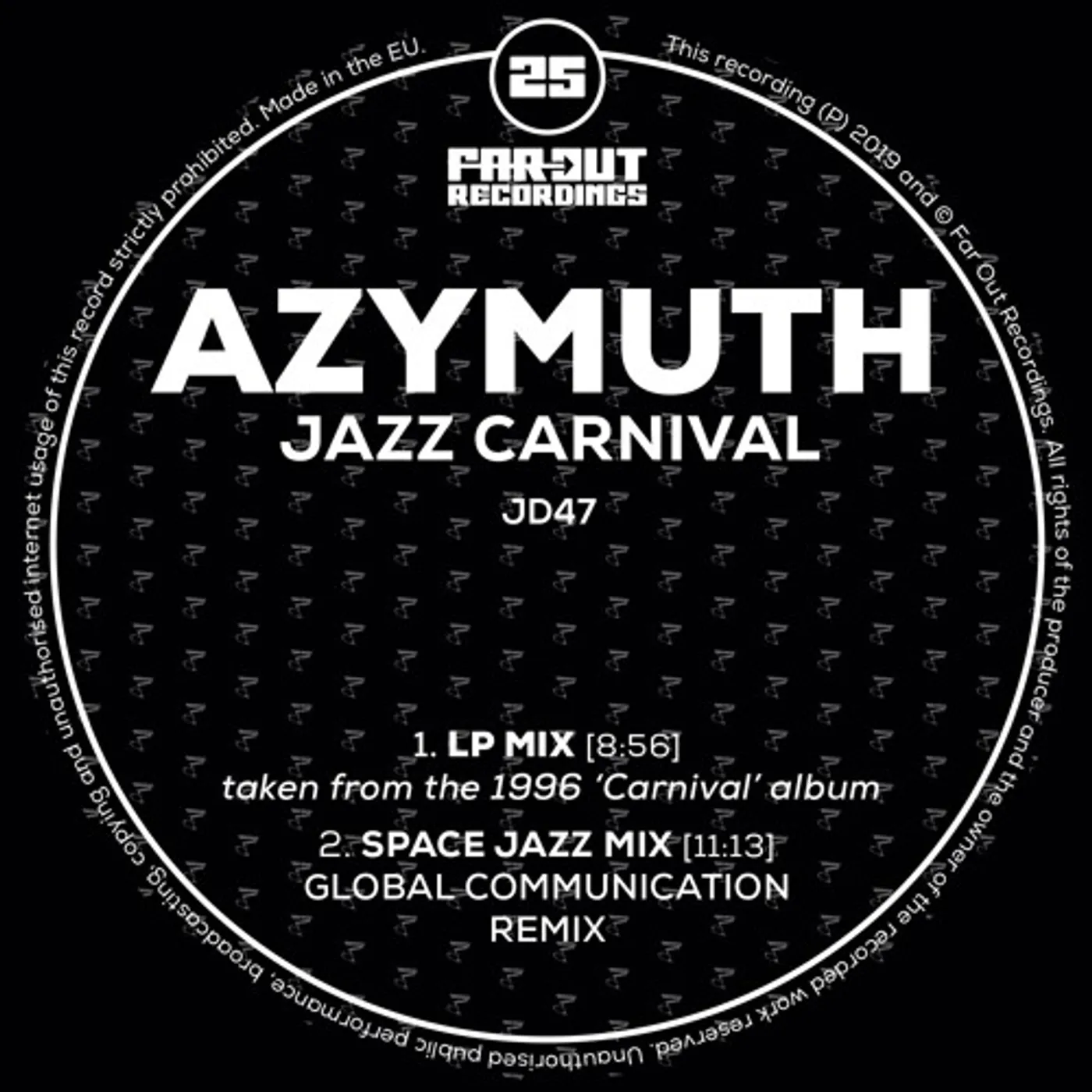 Azymuth Jazz Carnival Vinyl Record