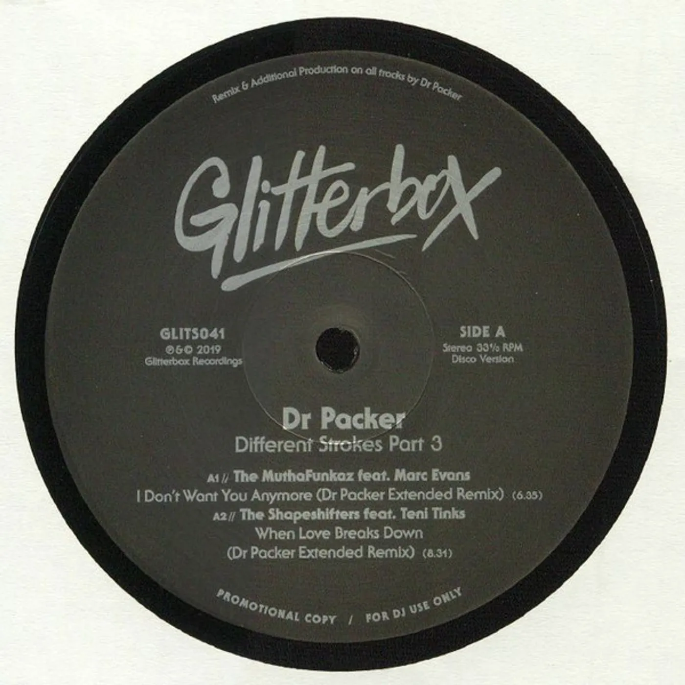 Dr Packer DIFFERENT STROKES PART 3 Vinyl Record