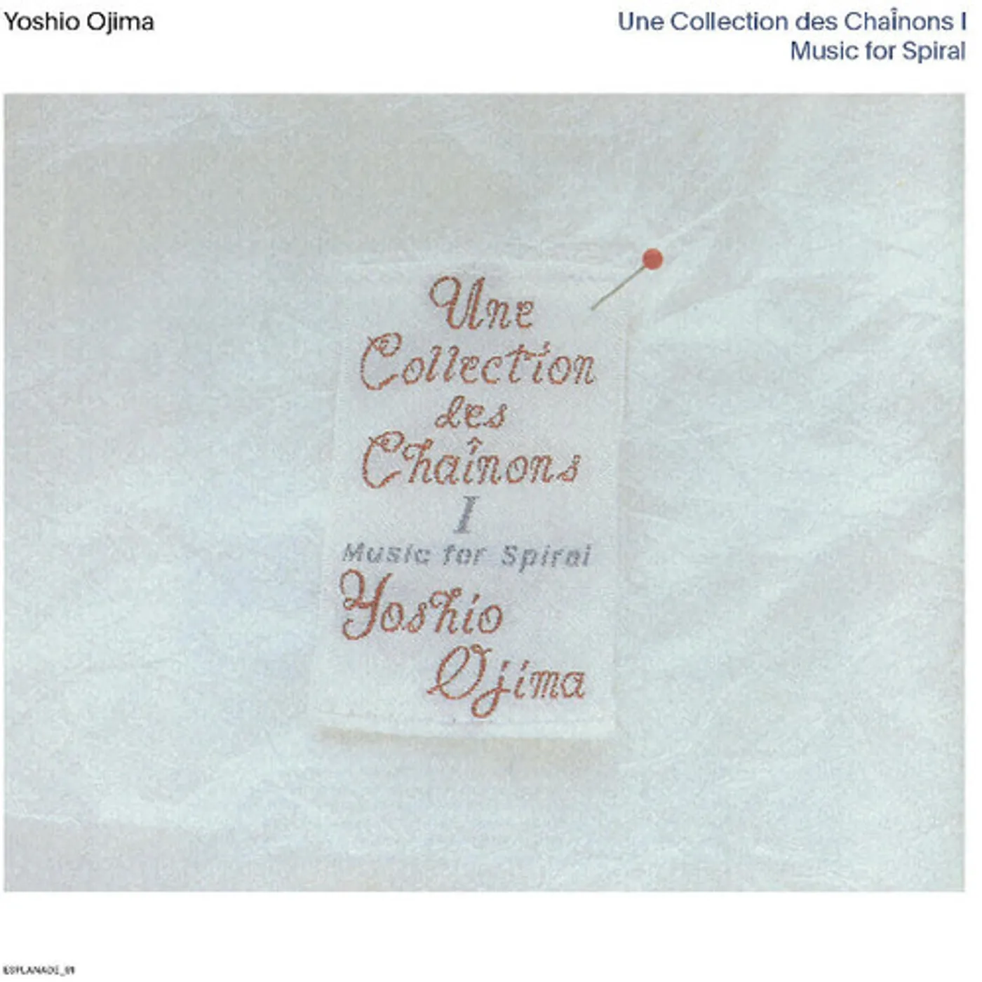 Yoshio Ojima CHAINONS I & II: MUSIC FOR SPIRAL CD