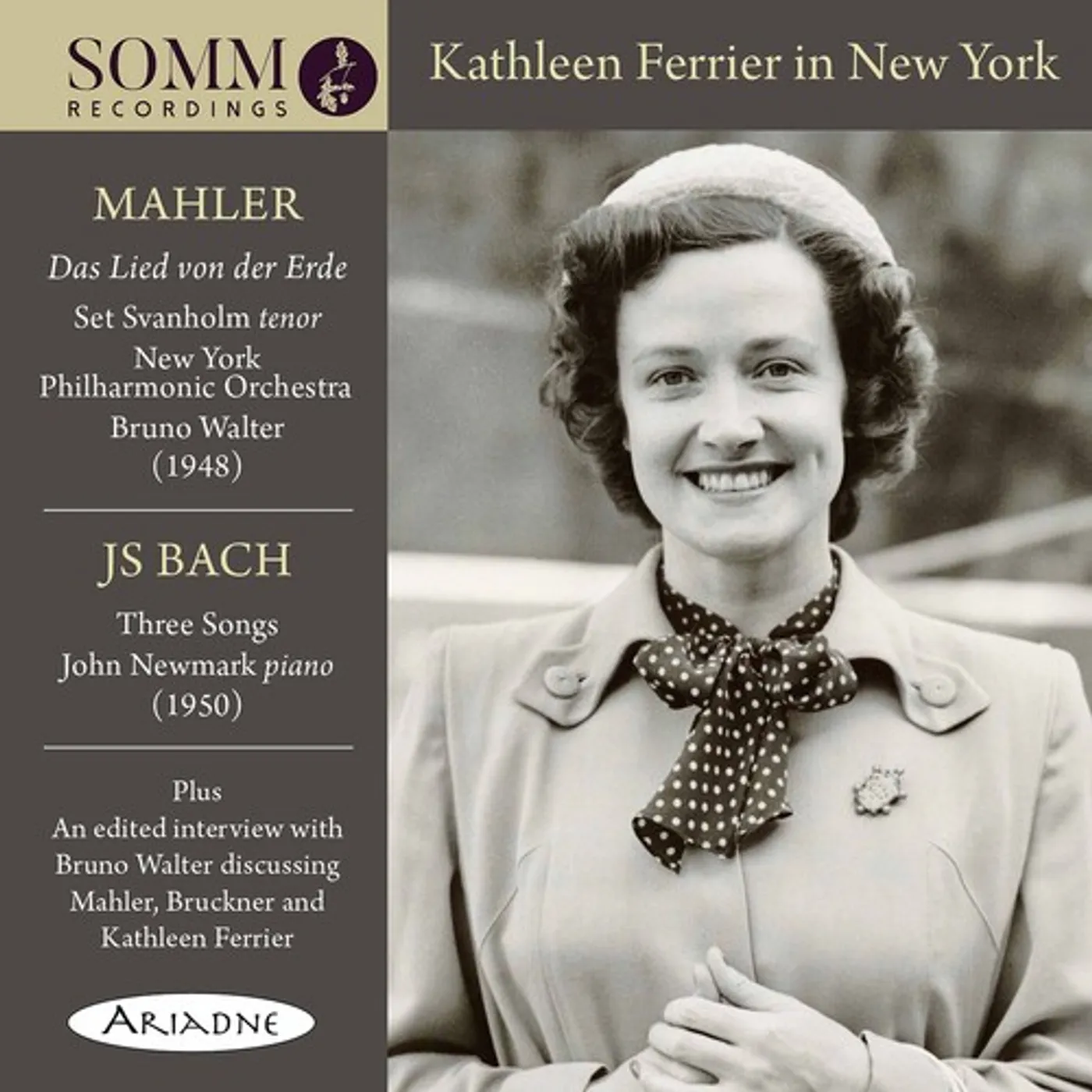 Kathleen Ferrier IN NEW YORK CD