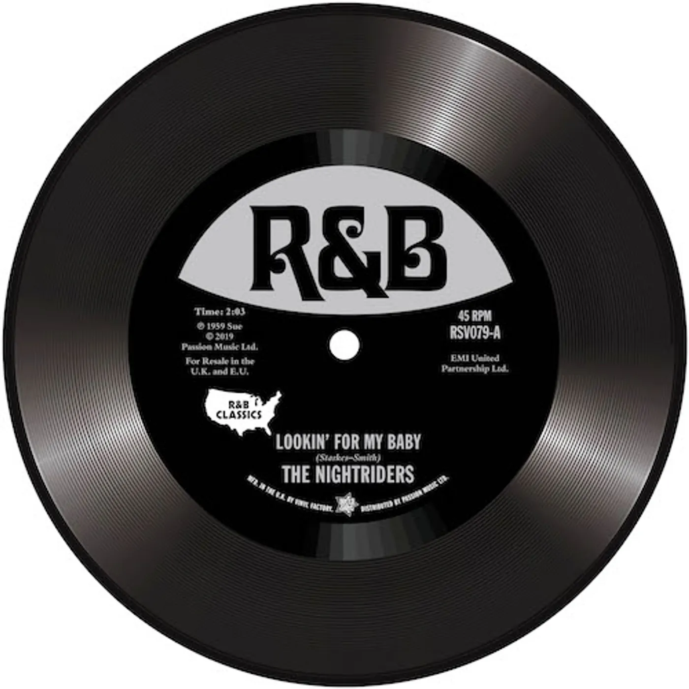 Nightriders LOOKIN' FOR MY BABY / HONKEY TONK WOMAN Vinyl Record