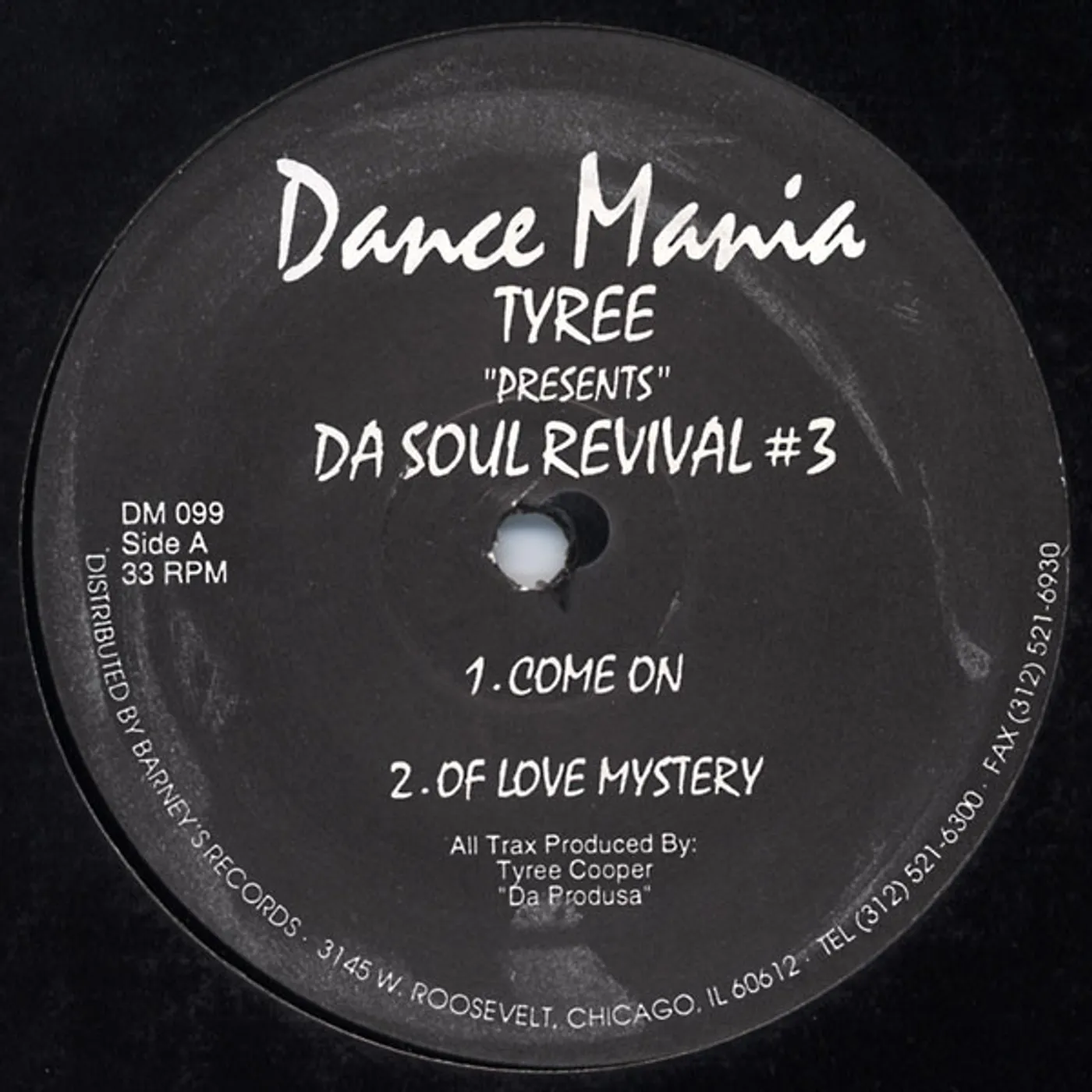 Tyree DA SOUL REVIVAL 3 Vinyl Record
