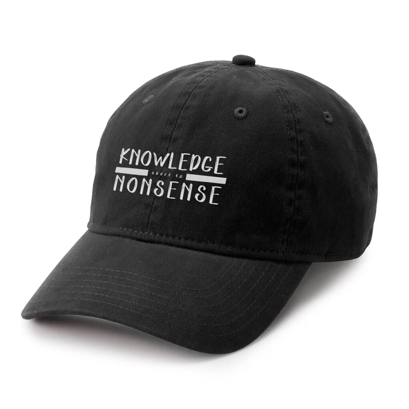 K.A.A.N. Black "Knowledge Above All Nonsense" Cap