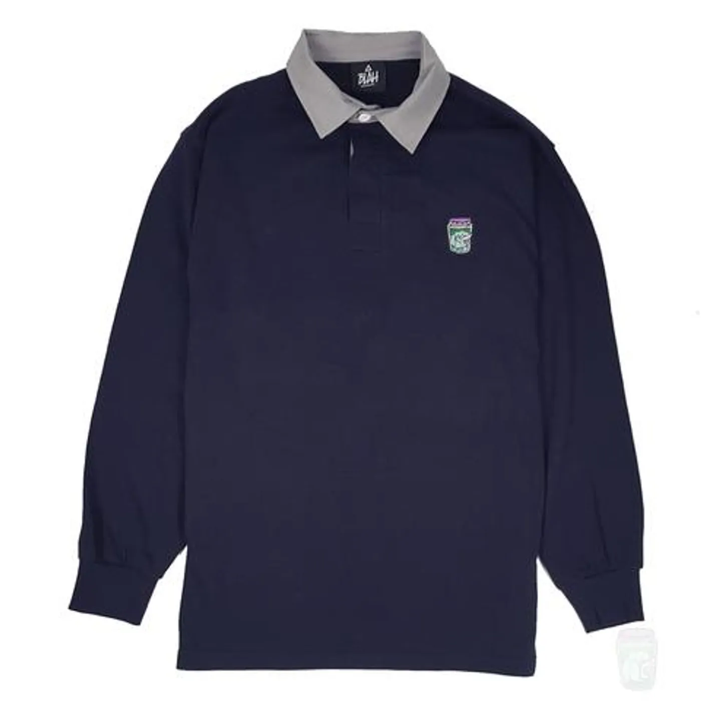 Blah Records 'Blah Jar Classic' Rugby Polo Shirt (Navy)