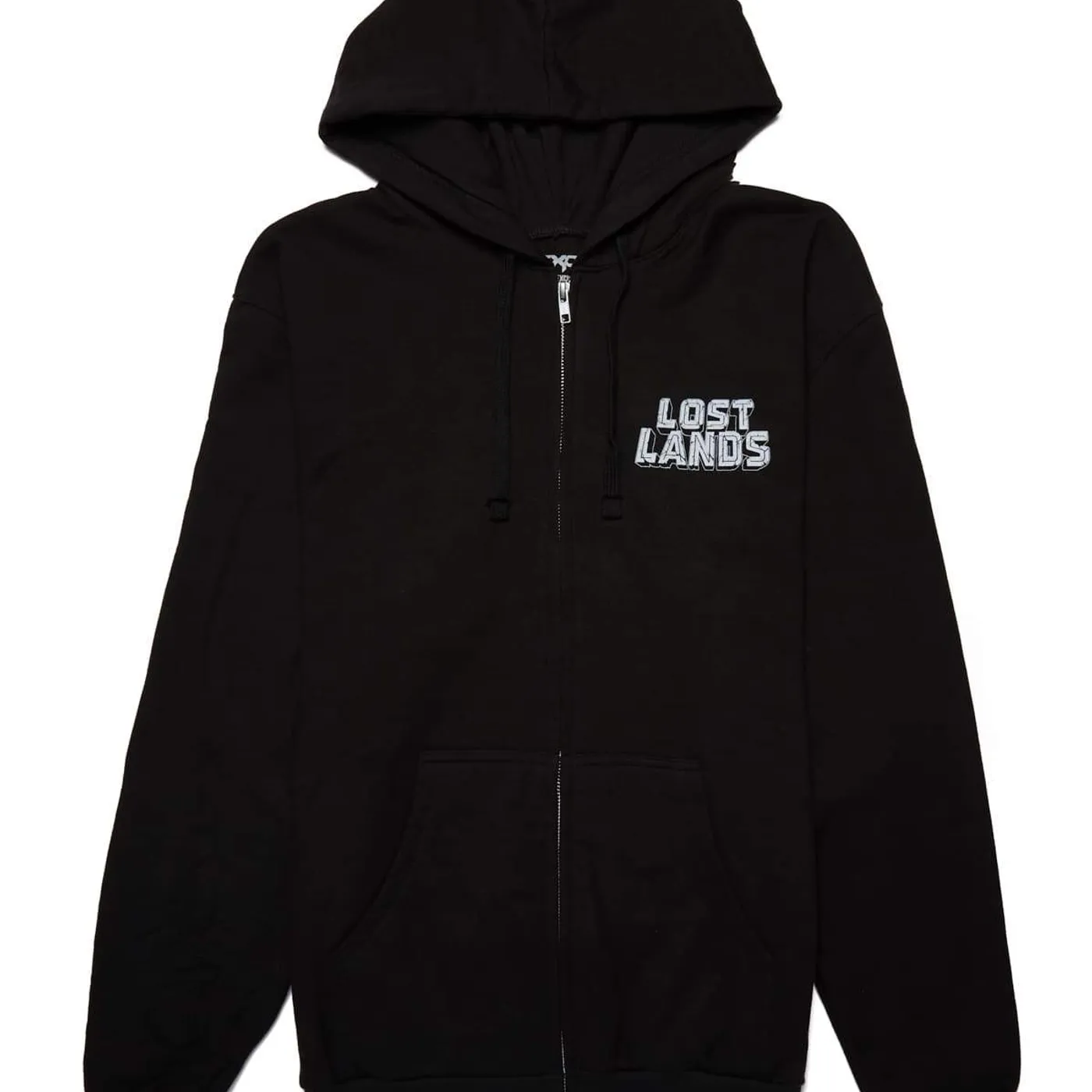 Excision Lost Lands 2018 Lineup Full-Zip Hoodie - Black/White