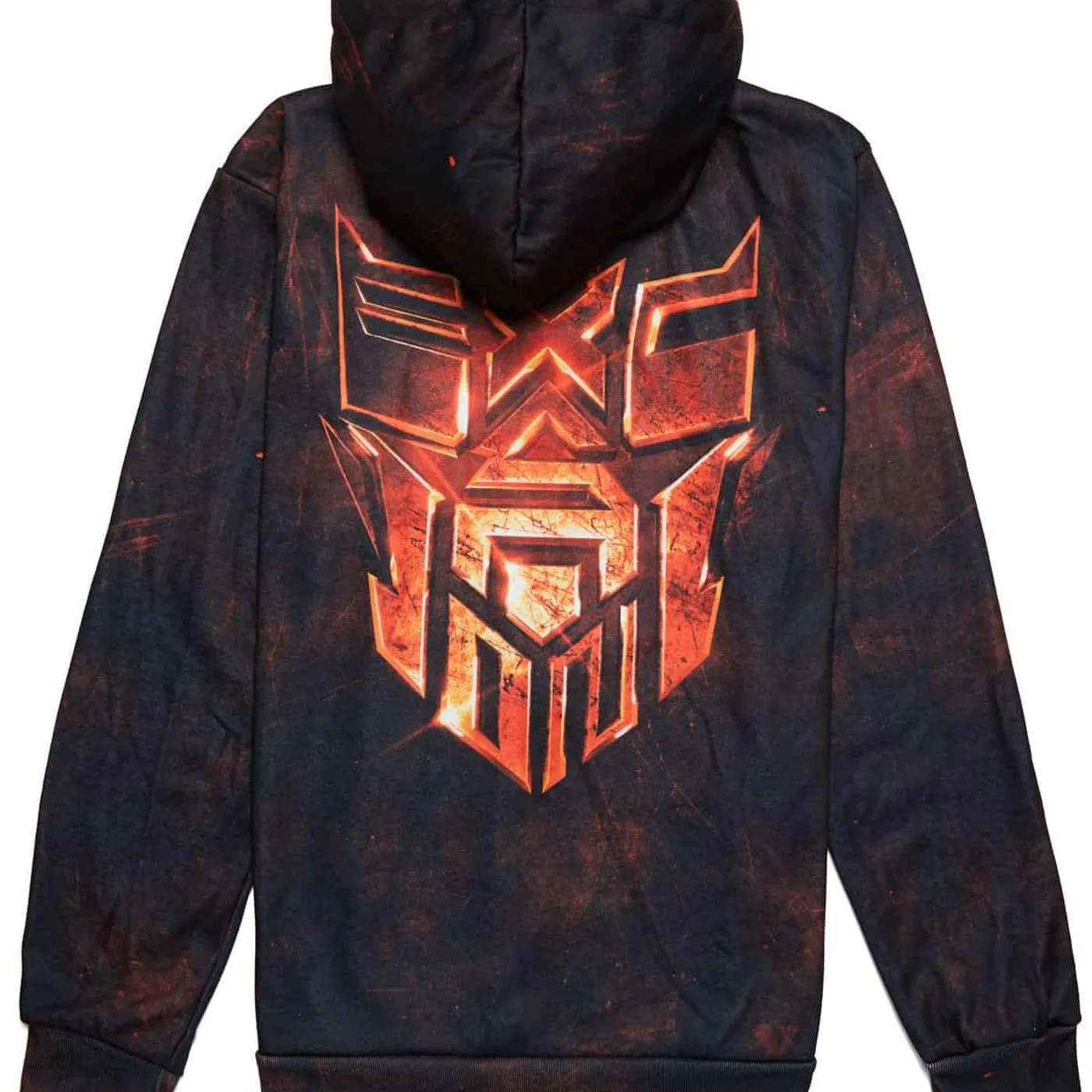 Excision ‘Decepticon’ Full-Zip Hoodie - Ruby