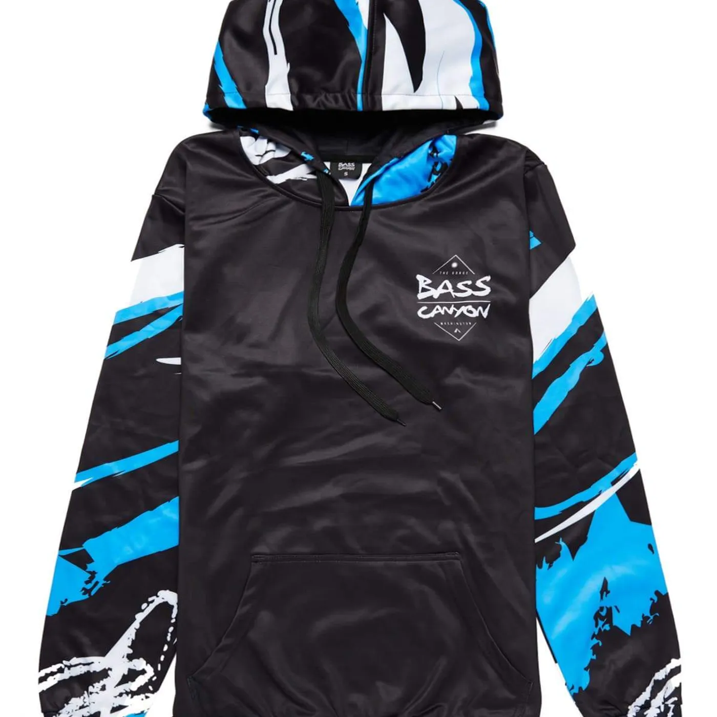 Excision Bass Canyon 'Swirls' Hoodie - Black/Blue/White