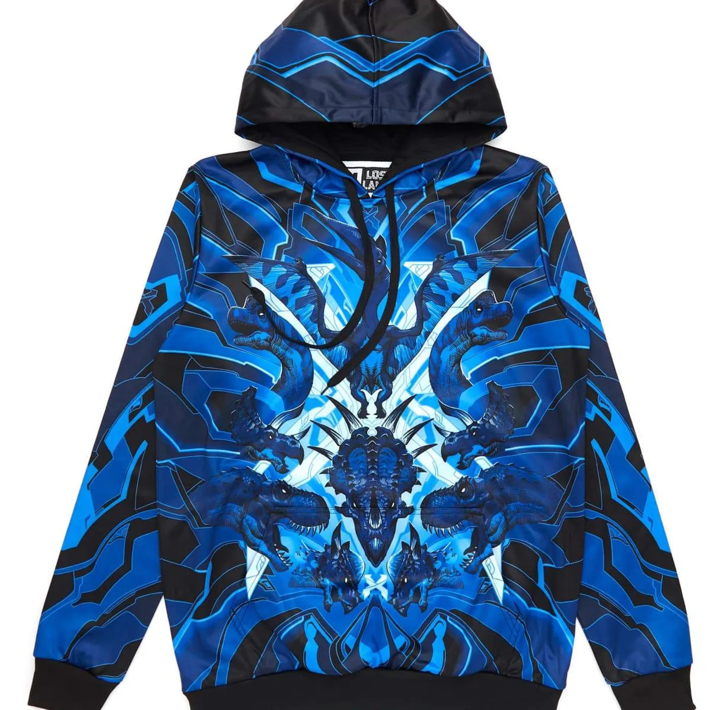 Excision 'DinoX' Dye Sub Hoodie - Blue