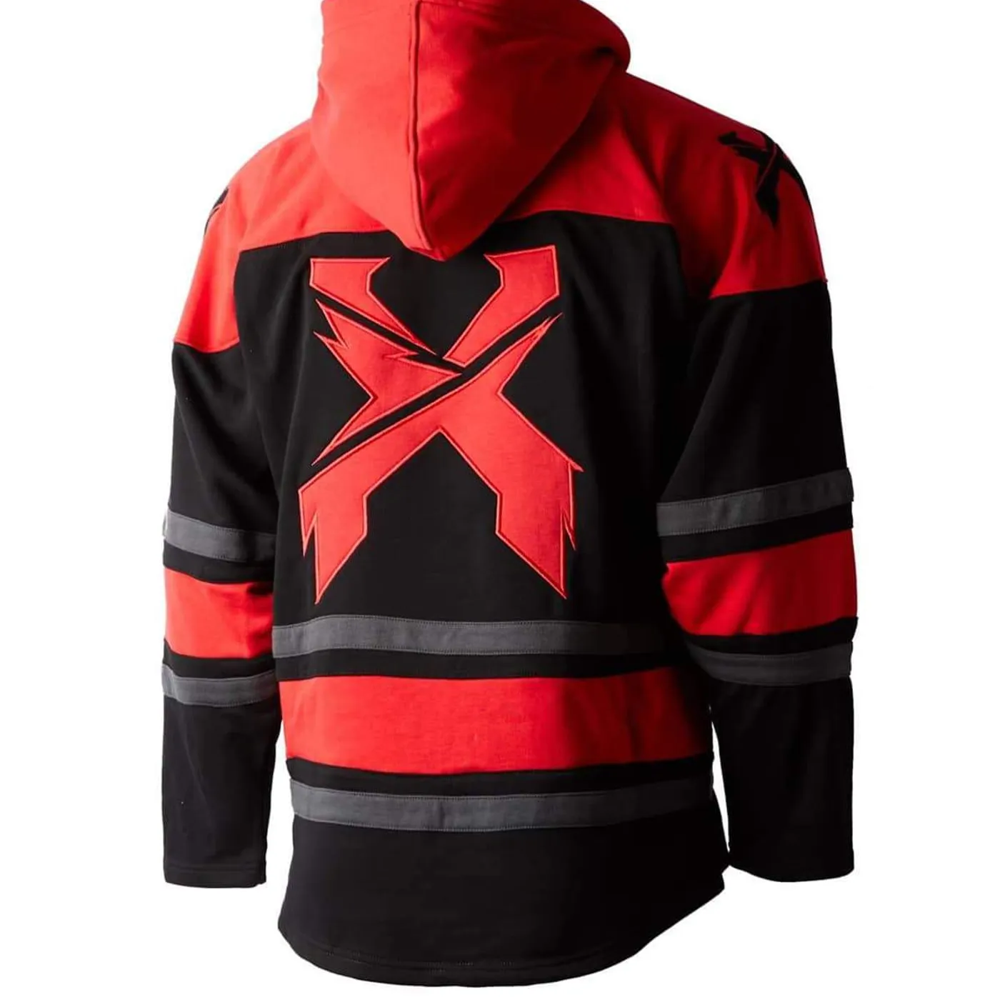 Excision Rex Lacer Hoodie - Black/Grey/Red