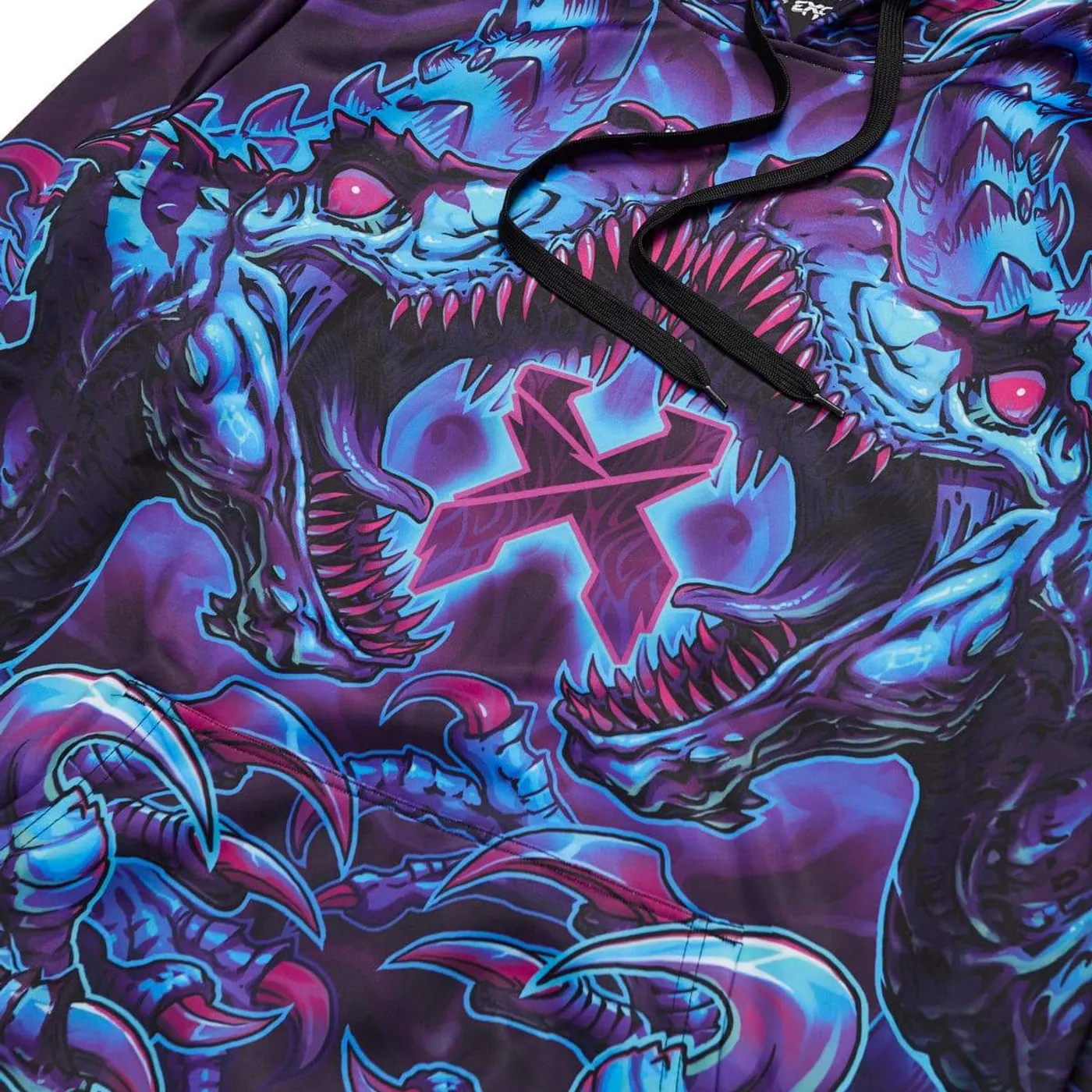 Excision 'Raptor Attack' Dye Sub Hoodie - Nebula