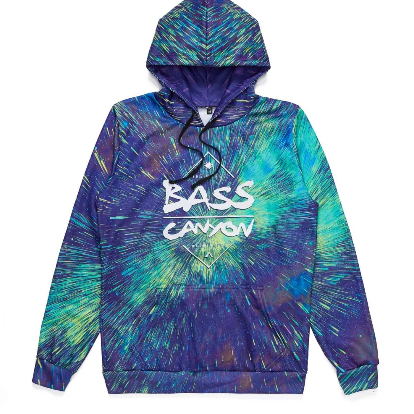 Excision 'Stardust' Dye Sub Hoodie - Green/Blue