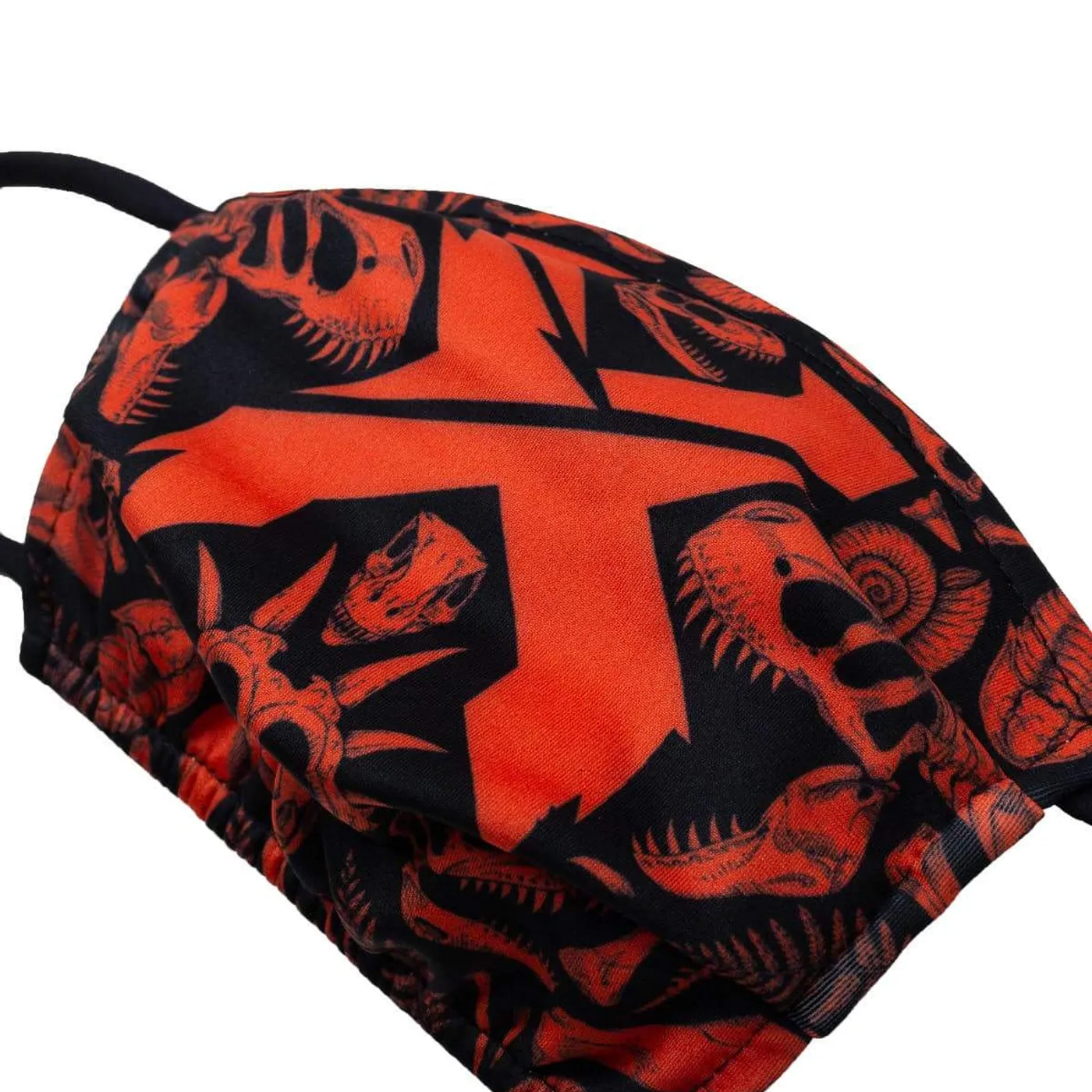 Excision 'Fossil Rex' Face Mask - Red/Black