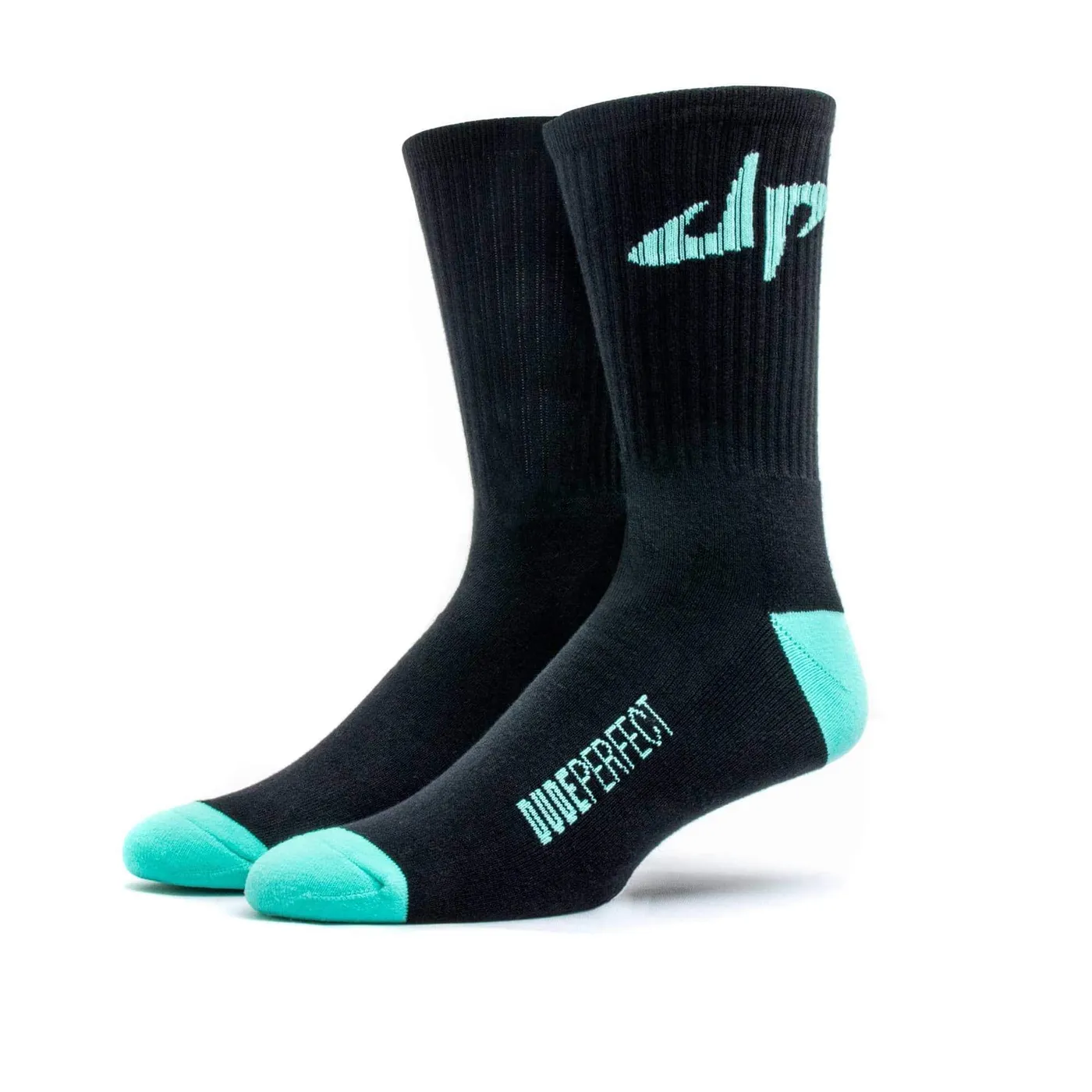 Dude Perfect Black // Green Socks