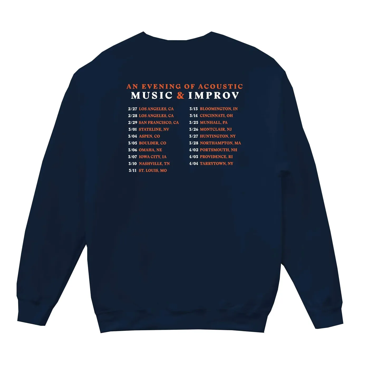 Guster 'Music & Improv' Acoustic Tour Crewneck