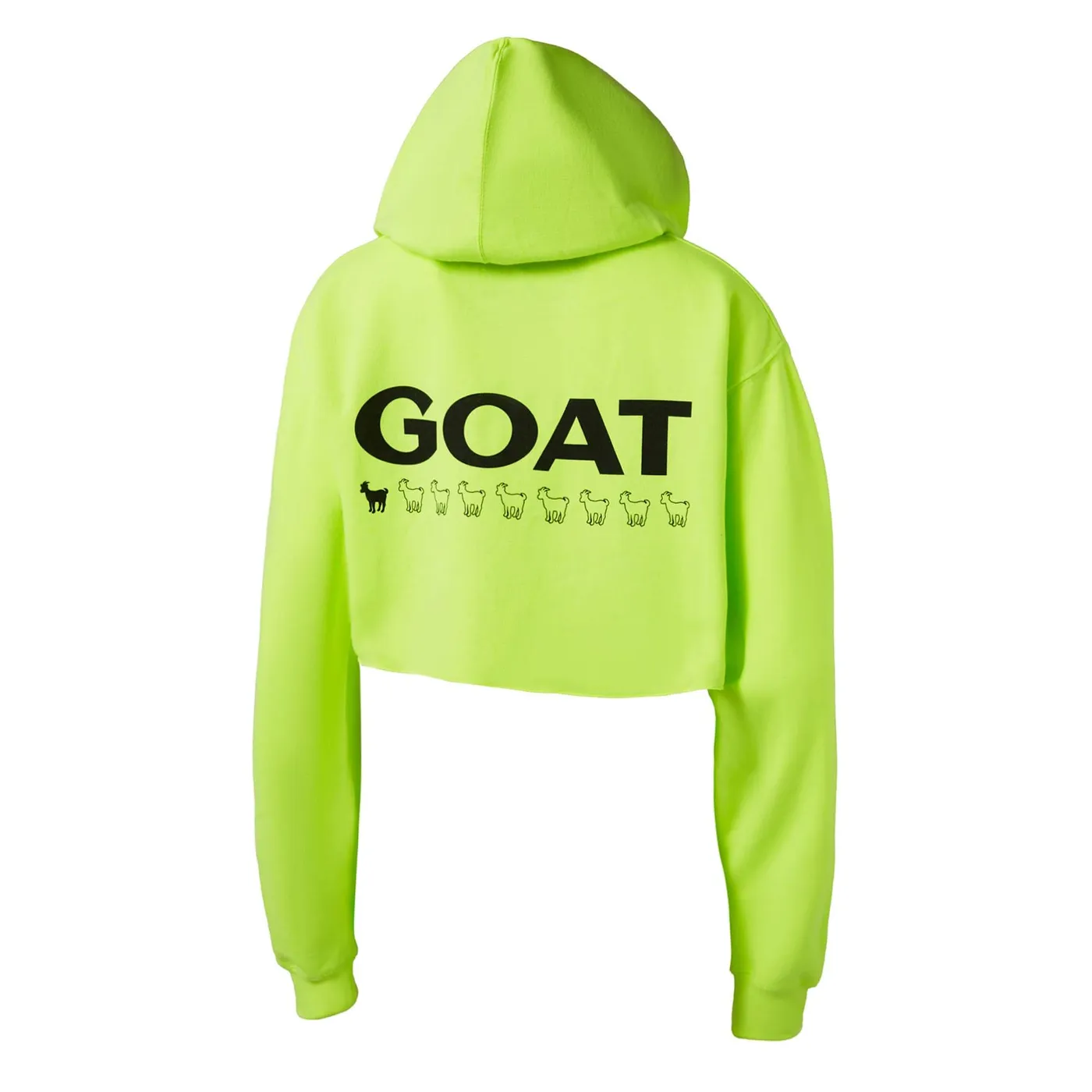 Erika Costell GOAT Women's Raw Edge Cropped Hoodie