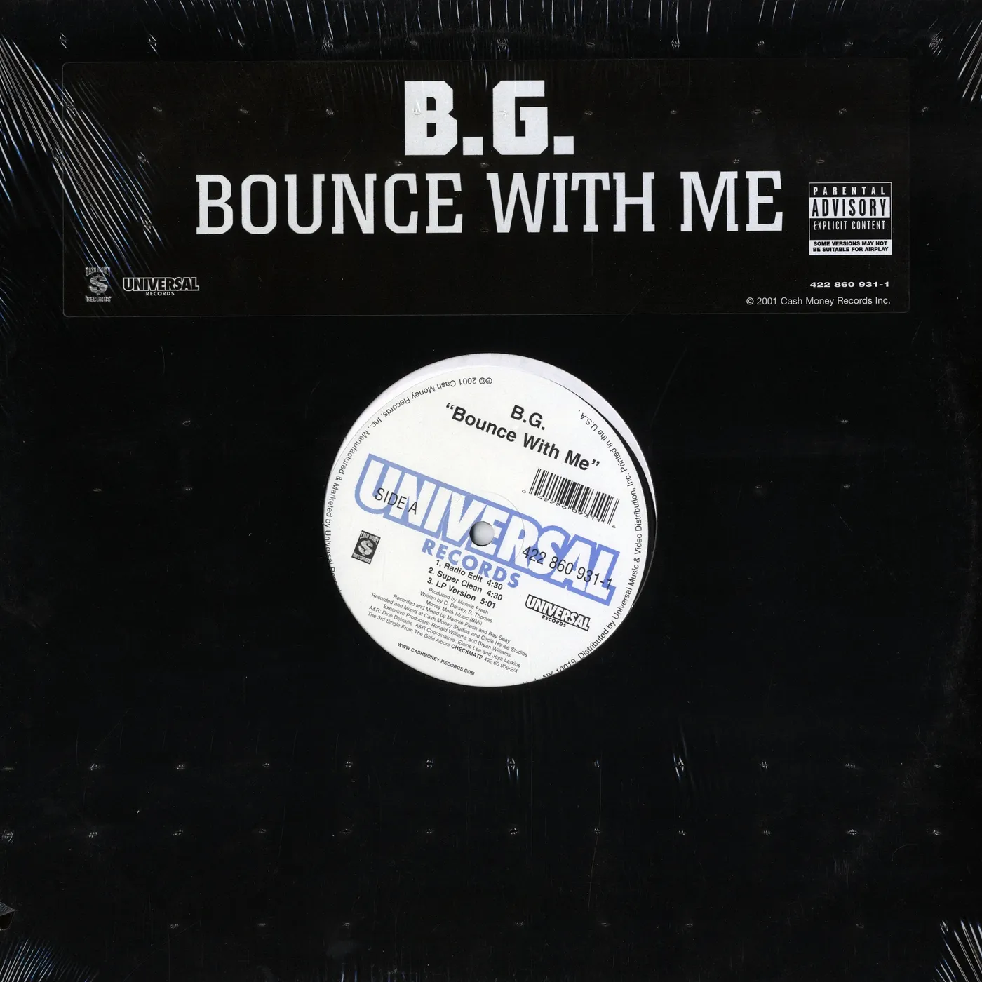 B.G. - Bounce With Me (Single) (Vinyl)