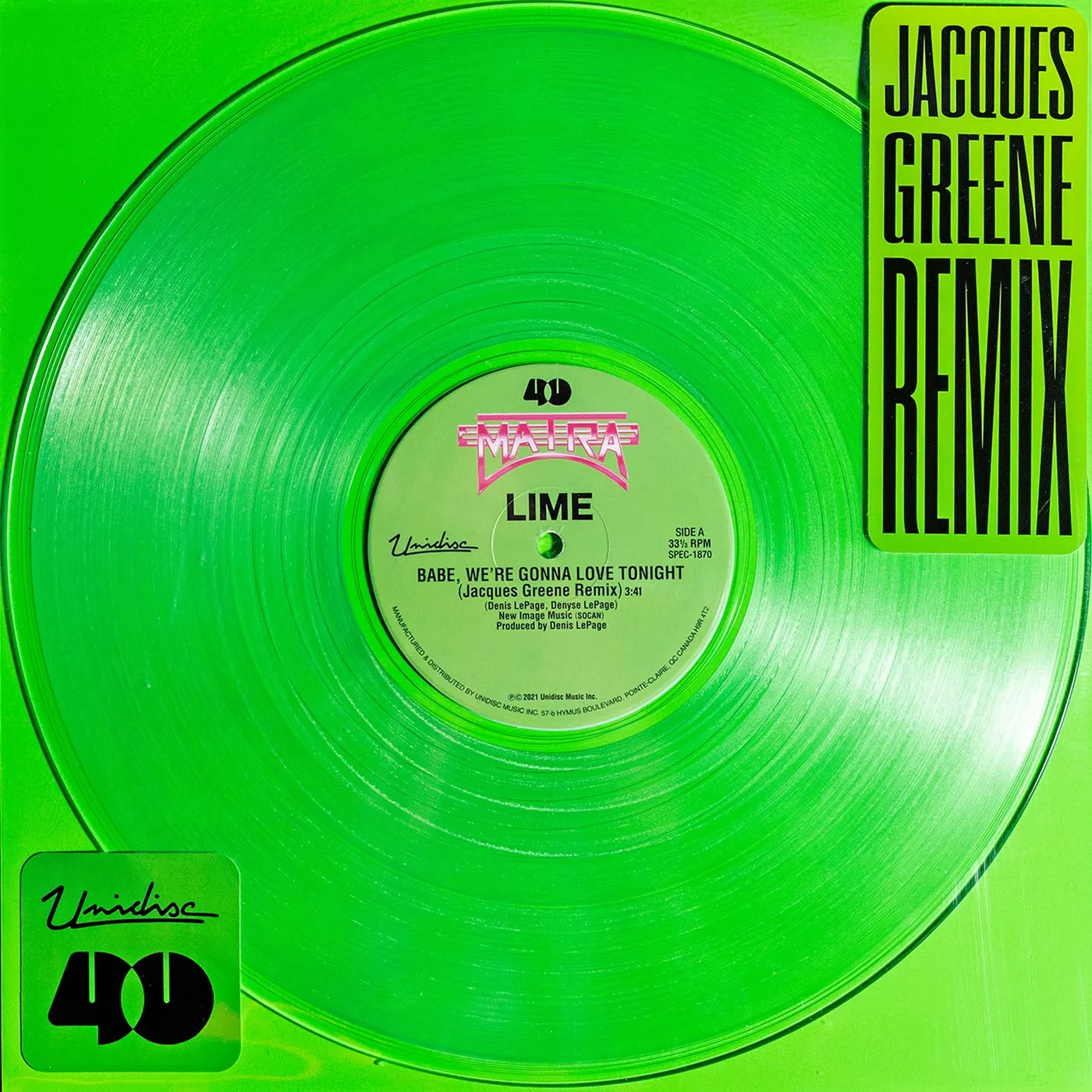 Lime - Babe, We're Gonna Love Tonight (Jacques Greene Remix)