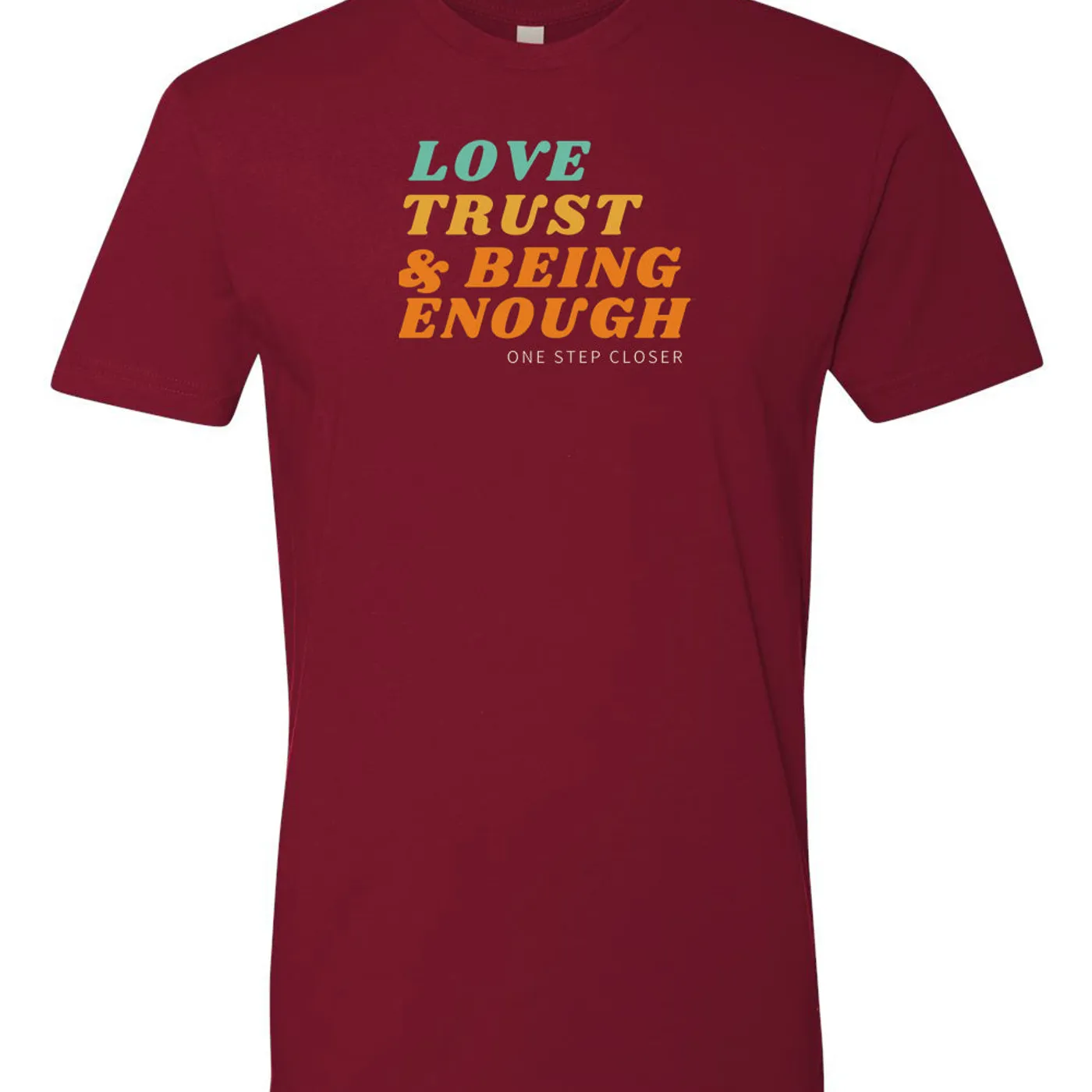Debbie Gibson Love Trust & Being Enough T-Shirt Red