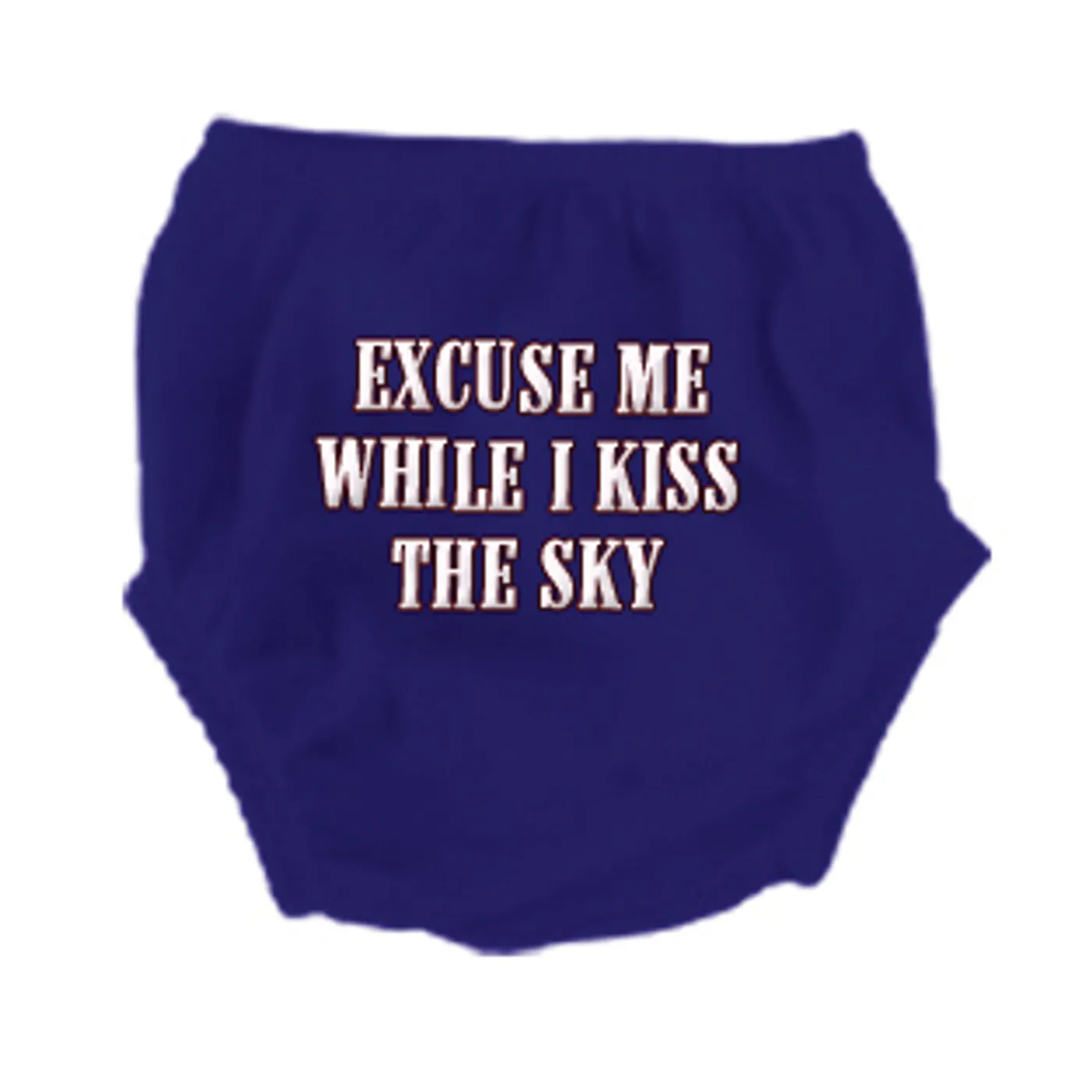 Jimi Hendrix Kiss The Sky Blue Diaper Cover
