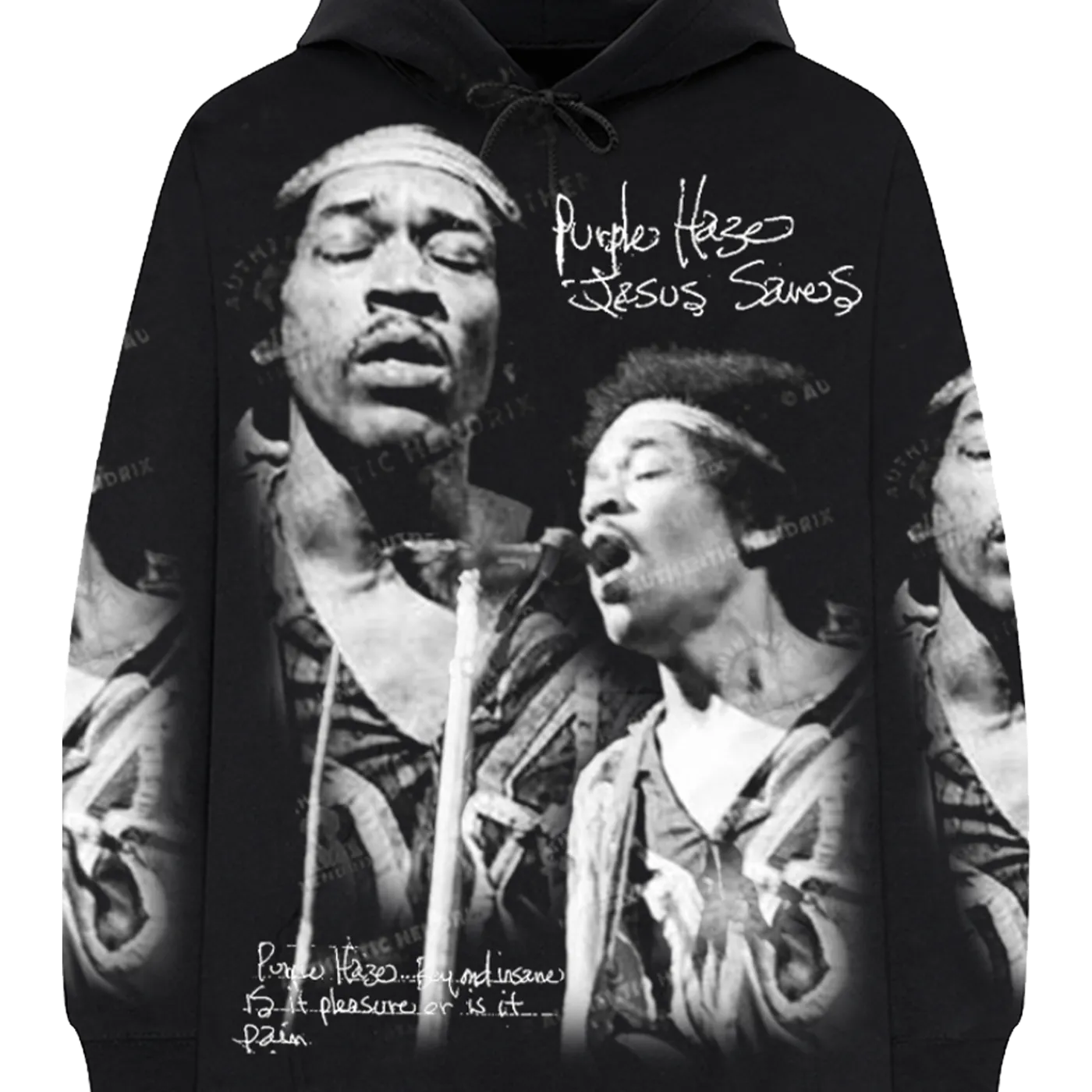 Jimi Hendrix Photo Collage Hoodie
