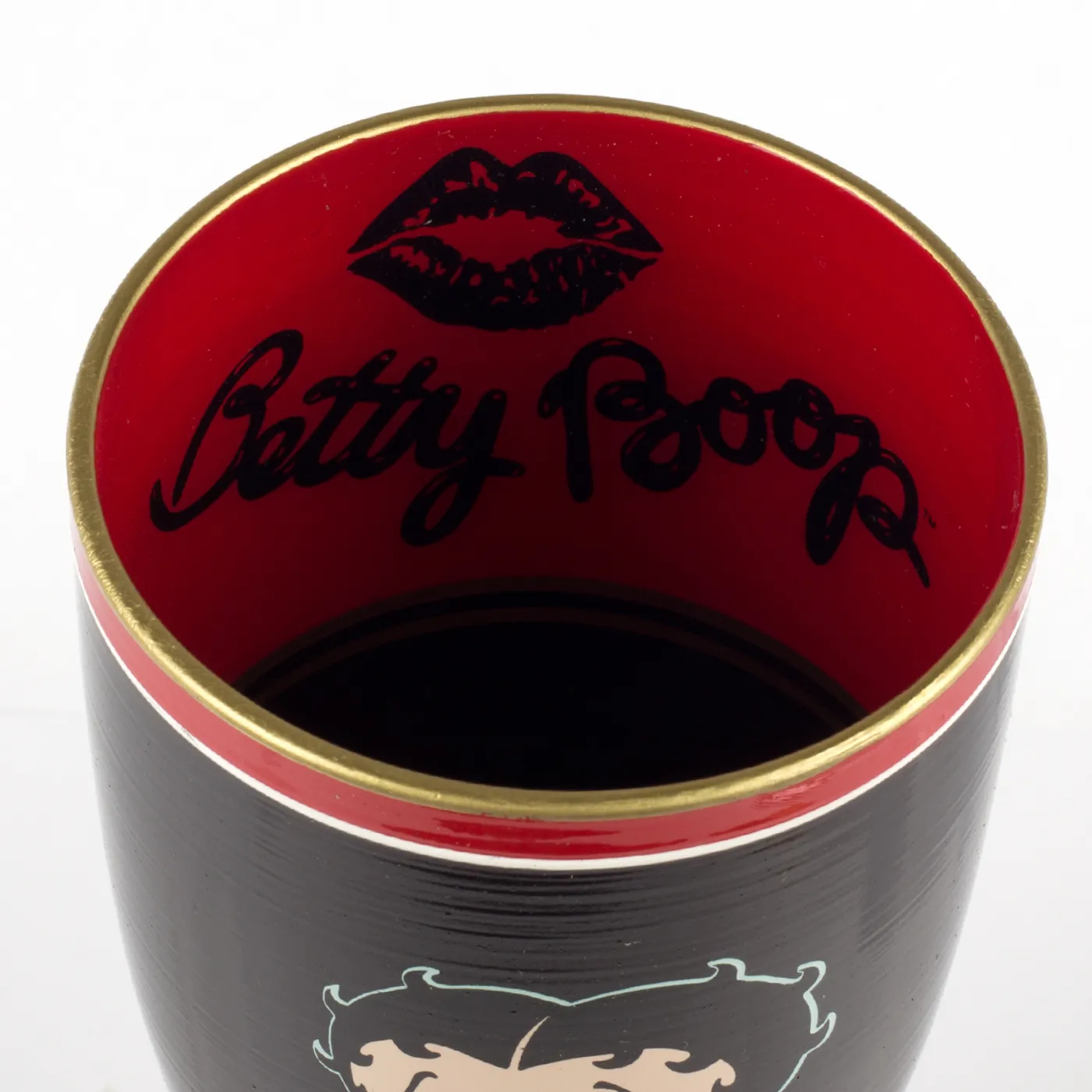 Betty Boop - 20oz. 2 pc. Hand Painted Glass 