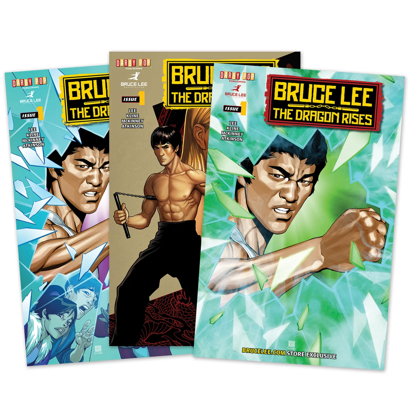 Bruce Lee The Dragon Rises Issue #1 – 3 Covers Bundle