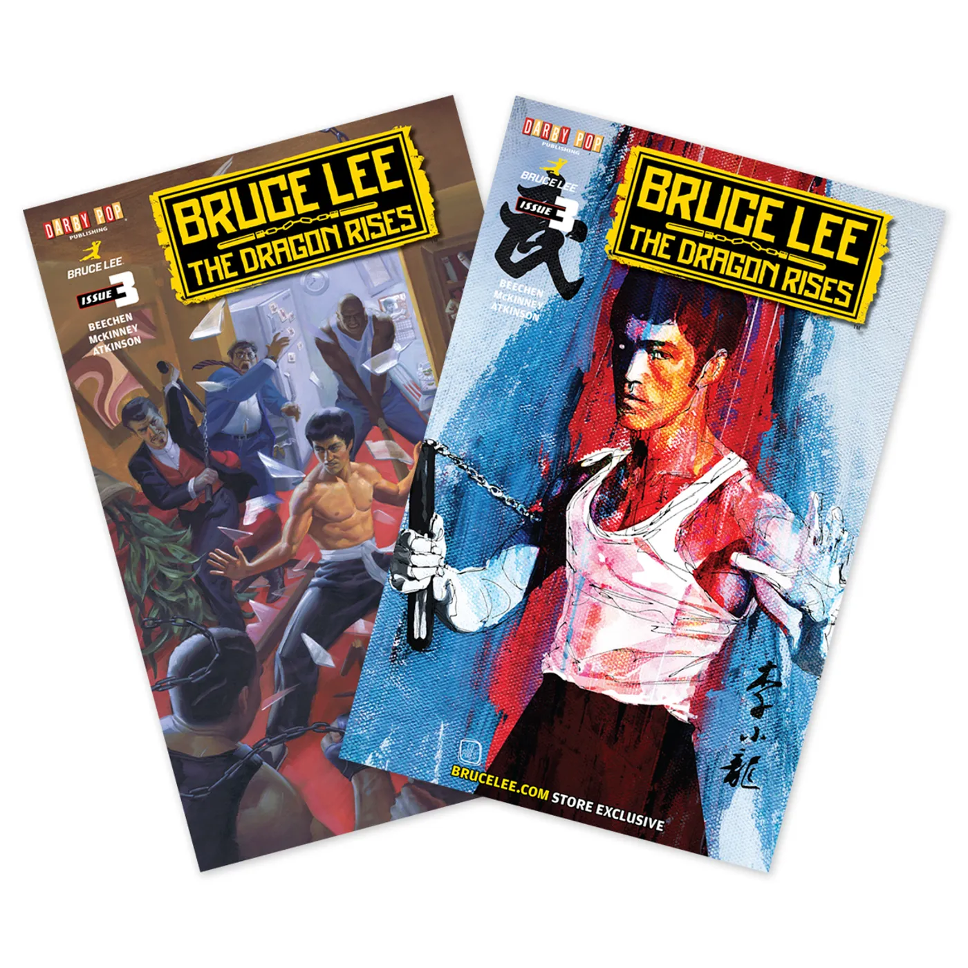 Bruce Lee The Dragon Rises Issue #3 – 2 Covers Bundle