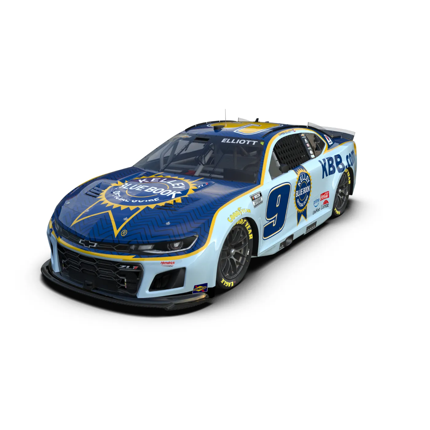 Hendrick Motorsports Chase Elliott #9 2026 Kelley Blue Book 1:64 Hard Top Die-Cast