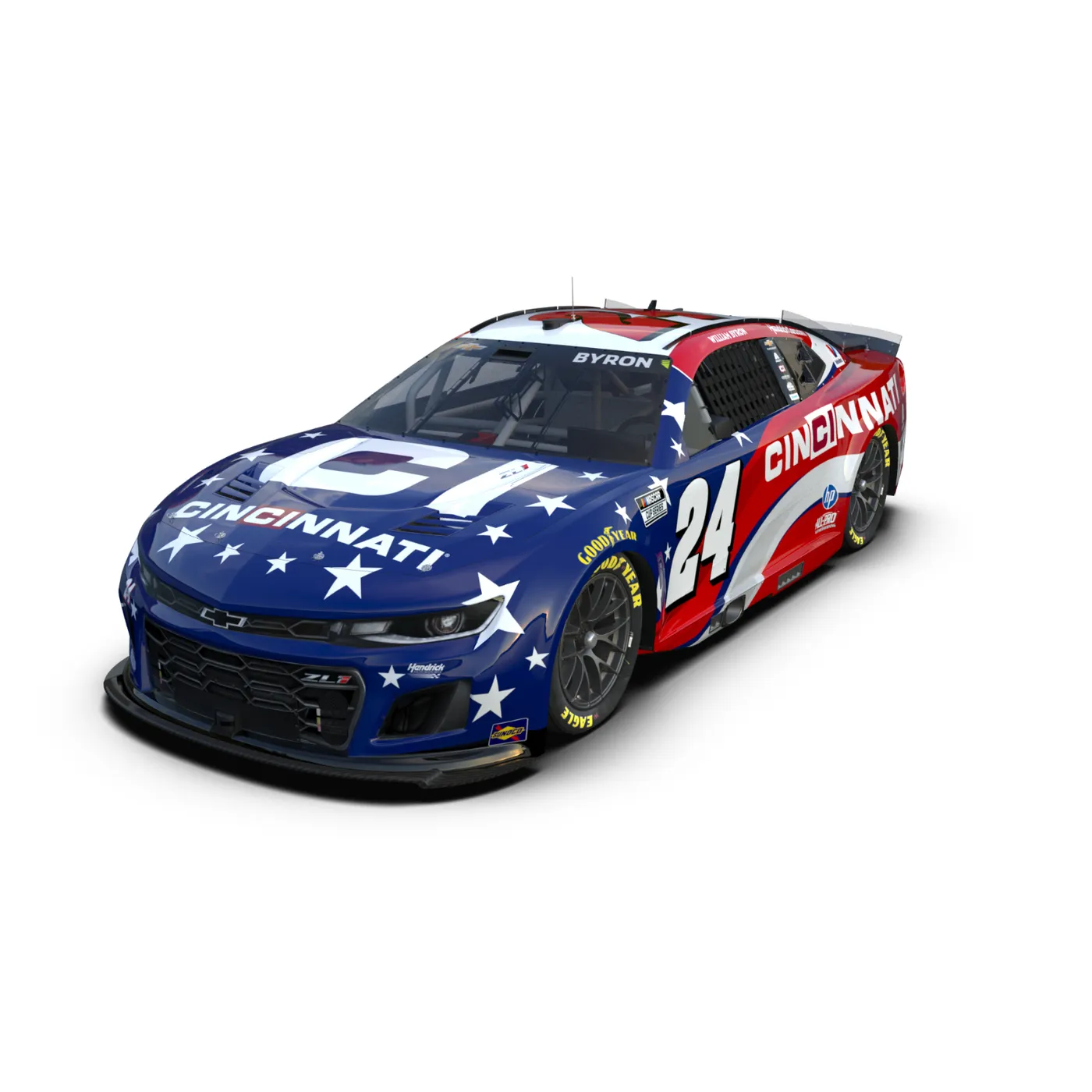 Hendrick Motorsports William Byron #24 2026 Cincinnati 1:64 Hard Top Die-Cast