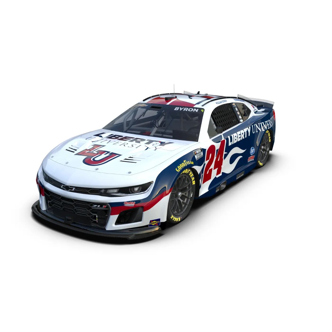 Hendrick Motorsports AUTOGRAPHED William Byron #24 2026 Liberty University 1:24 ELITE Die-Cast