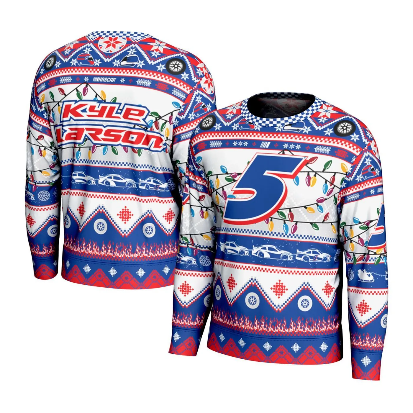 Hendrick Motorsports Kyle Larson #5 Sublimated Holiday Sweater