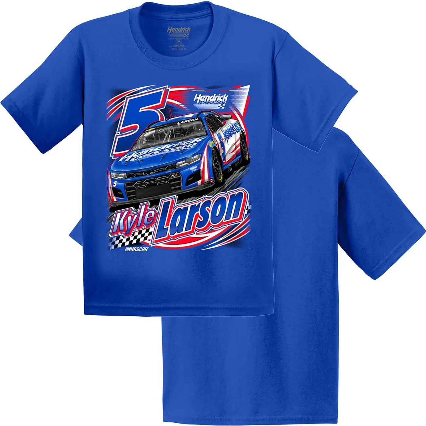 Hendrick Motorsports Kyle Larson #5 Youth HendrickCars.com Royal T-shirt