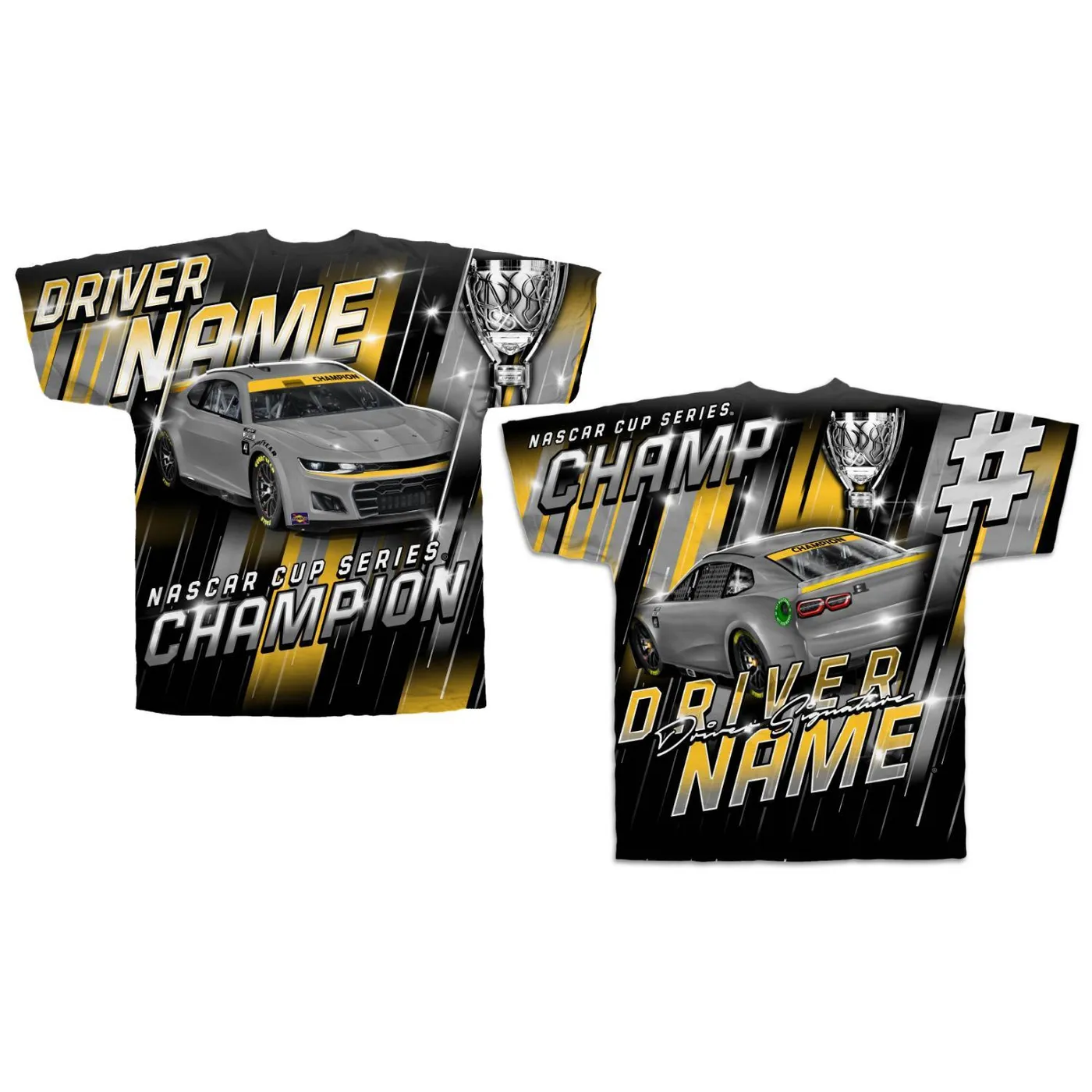 Hendrick Motorsports Kyle Larson #5 2025 2X NASCAR Champion Sublimated Total Print T-shirt