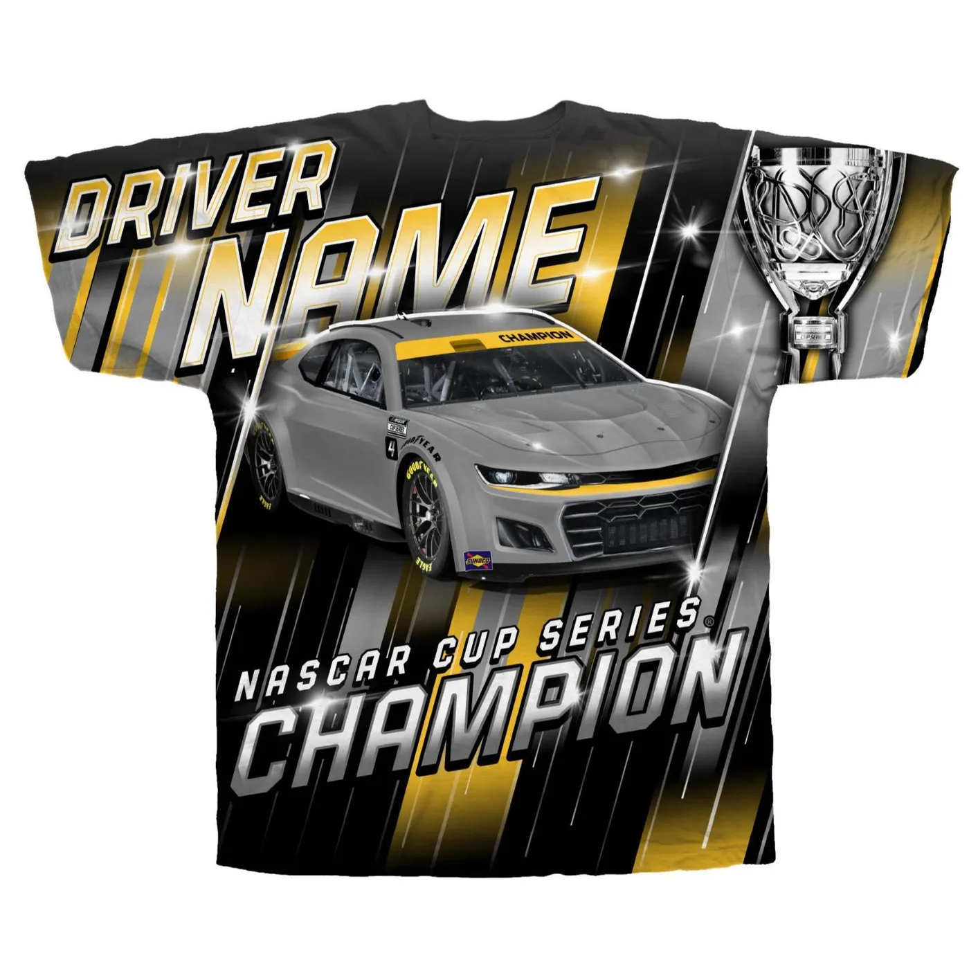 Hendrick Motorsports Kyle Larson #5 2025 2X NASCAR Champion Sublimated Total Print T-shirt