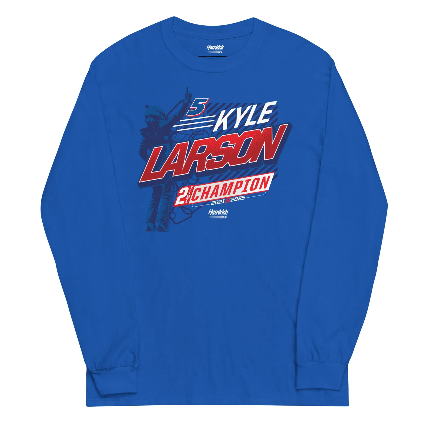 Hendrick Motorsports Kyle Larson 2x Champion Driver Long Sleeve T-Shirt