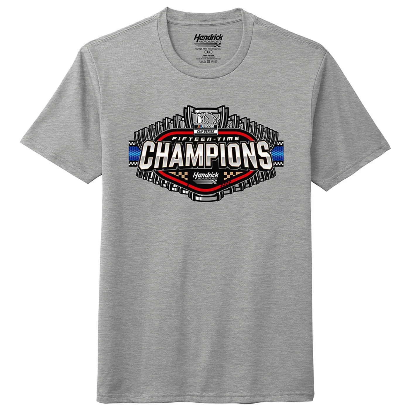 Hendrick Motorsports 15x Champions Gray T-shirt