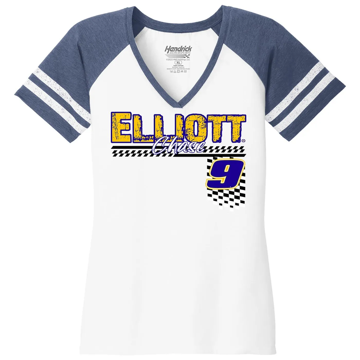 Hendrick Motorsports Chase Elliott #9 Women's V-Neck T-shirt