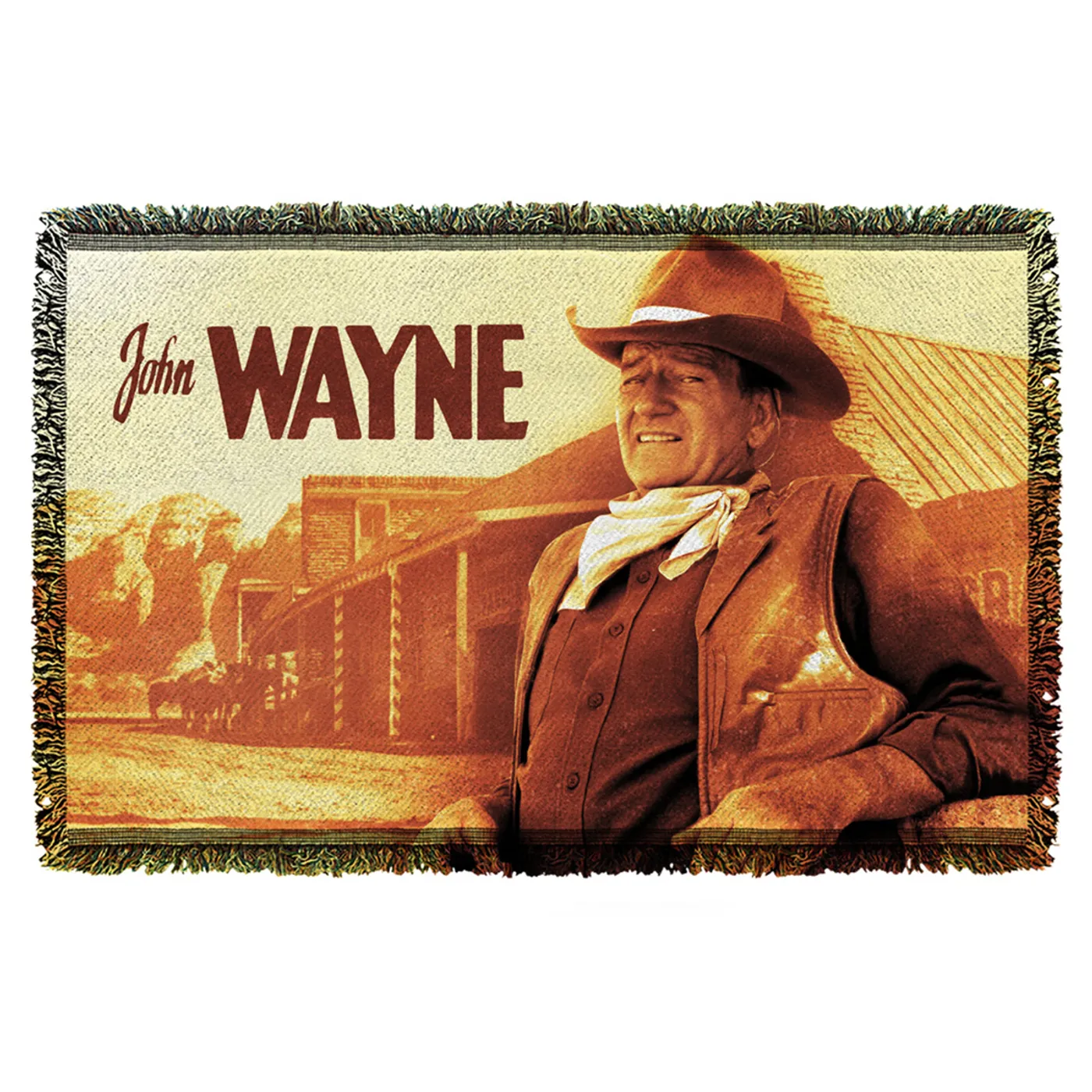John Wayne Old West Woven Throw