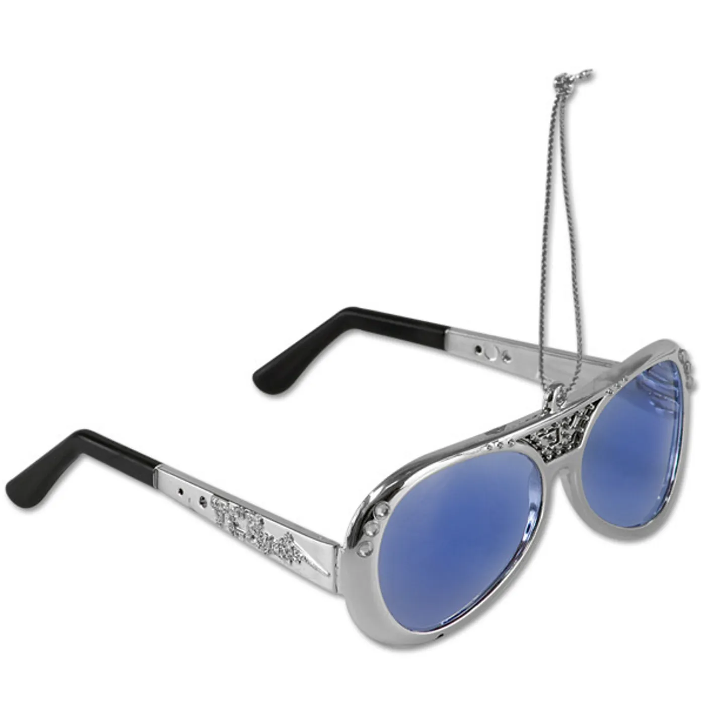 Elvis Presley 70's Silver Sunglasses Ornament