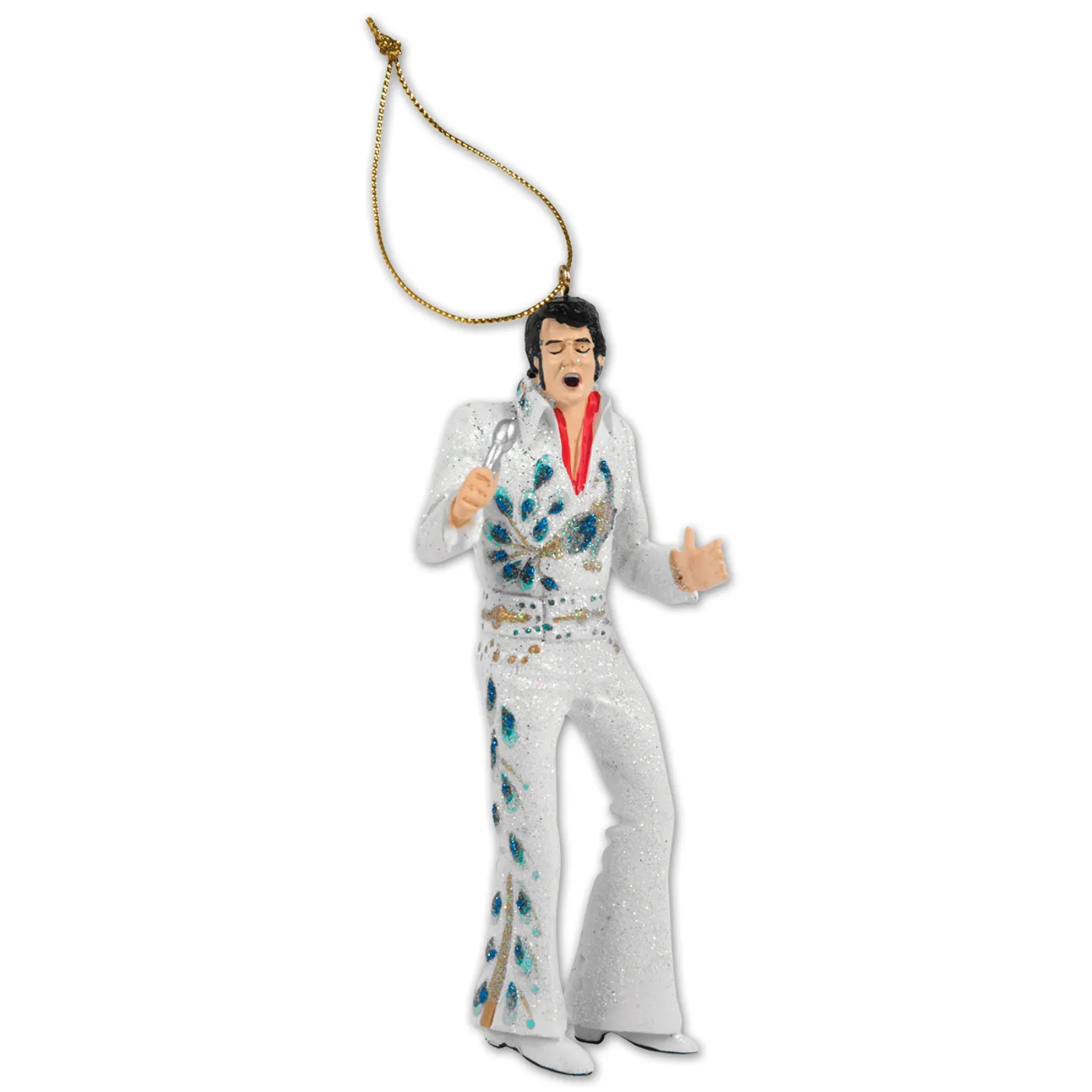 Elvis Presley Peacock Jumpsuit Ornament