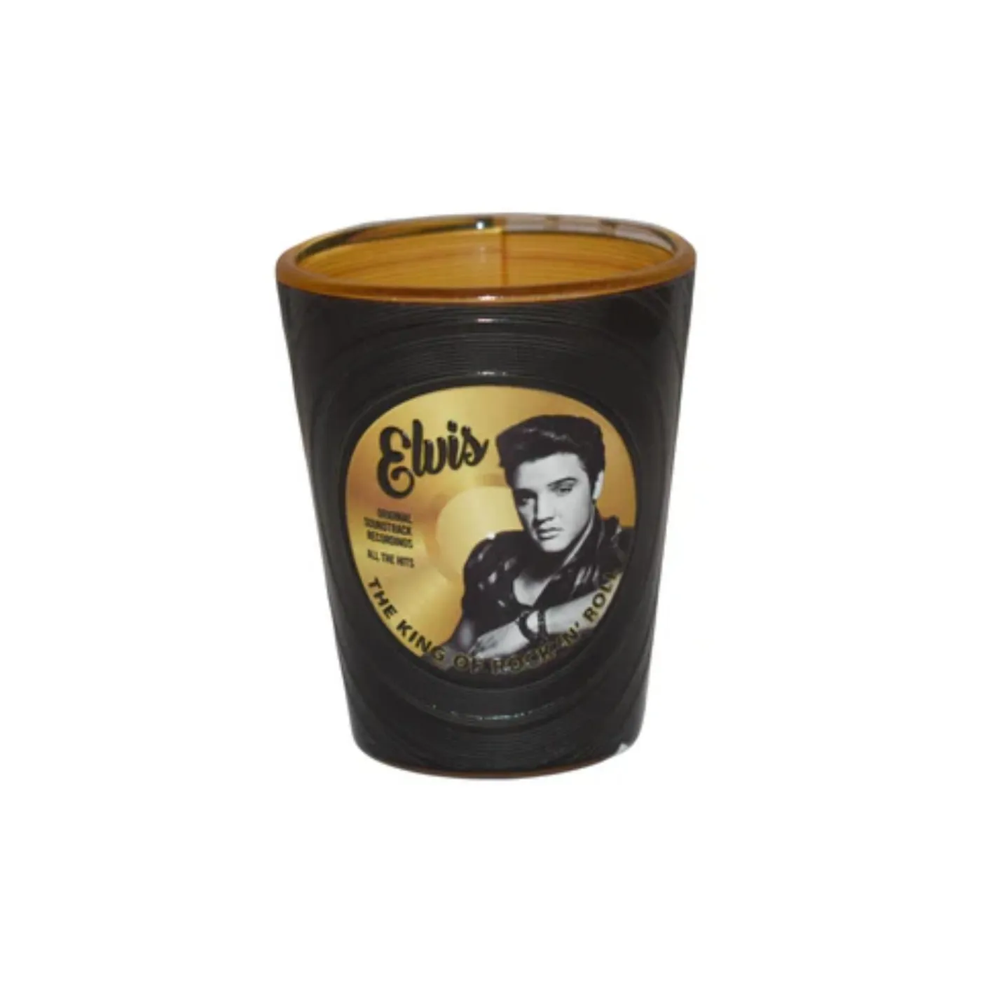 Elvis Presley Record Shot Glass