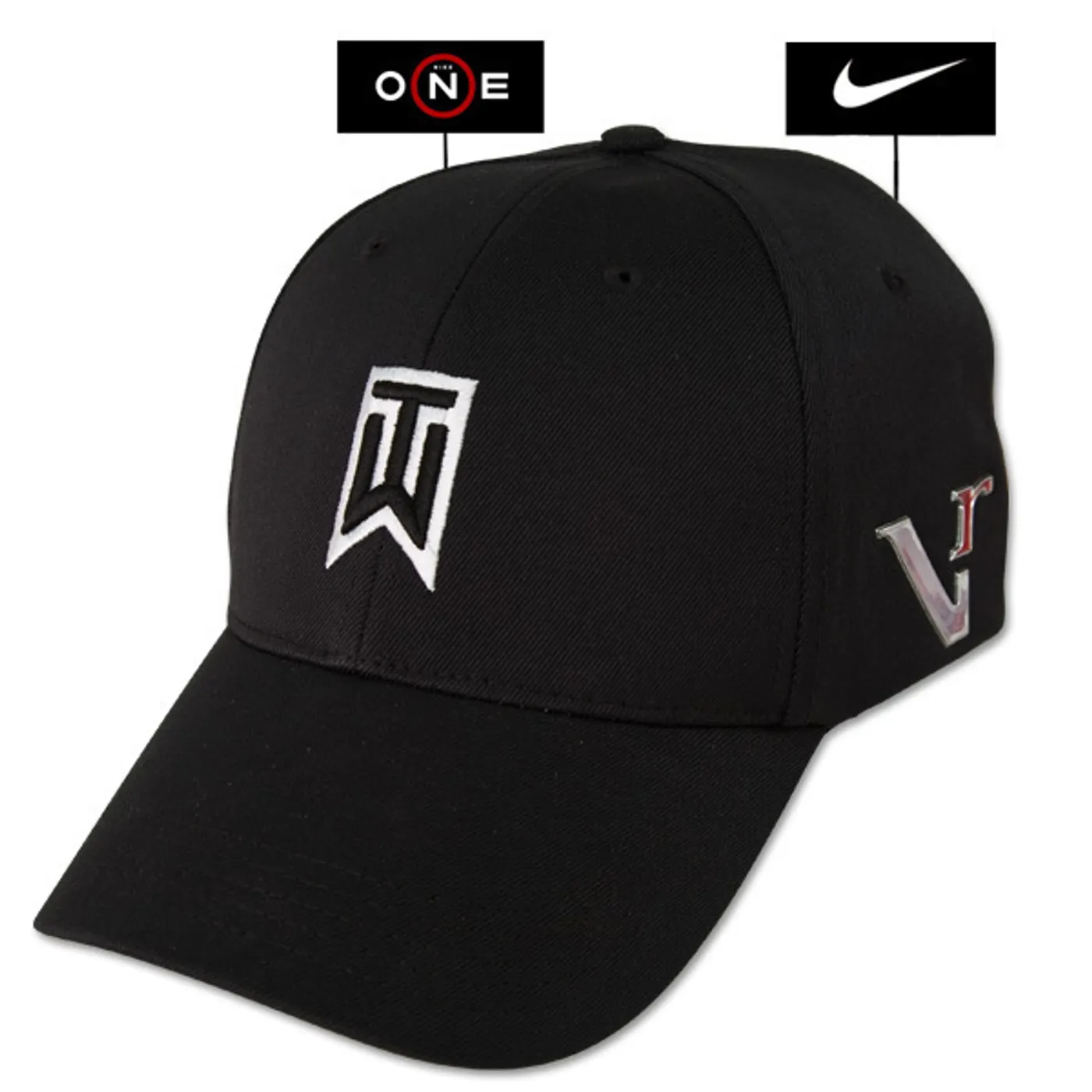 Tiger Woods TW VR-ONE FlexFit Swoosh Black Cap